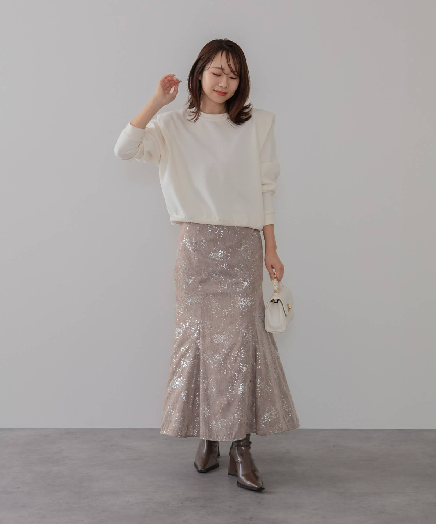 【当日発送】チュールフリルボレロペイントマーメイドワンピースドレス