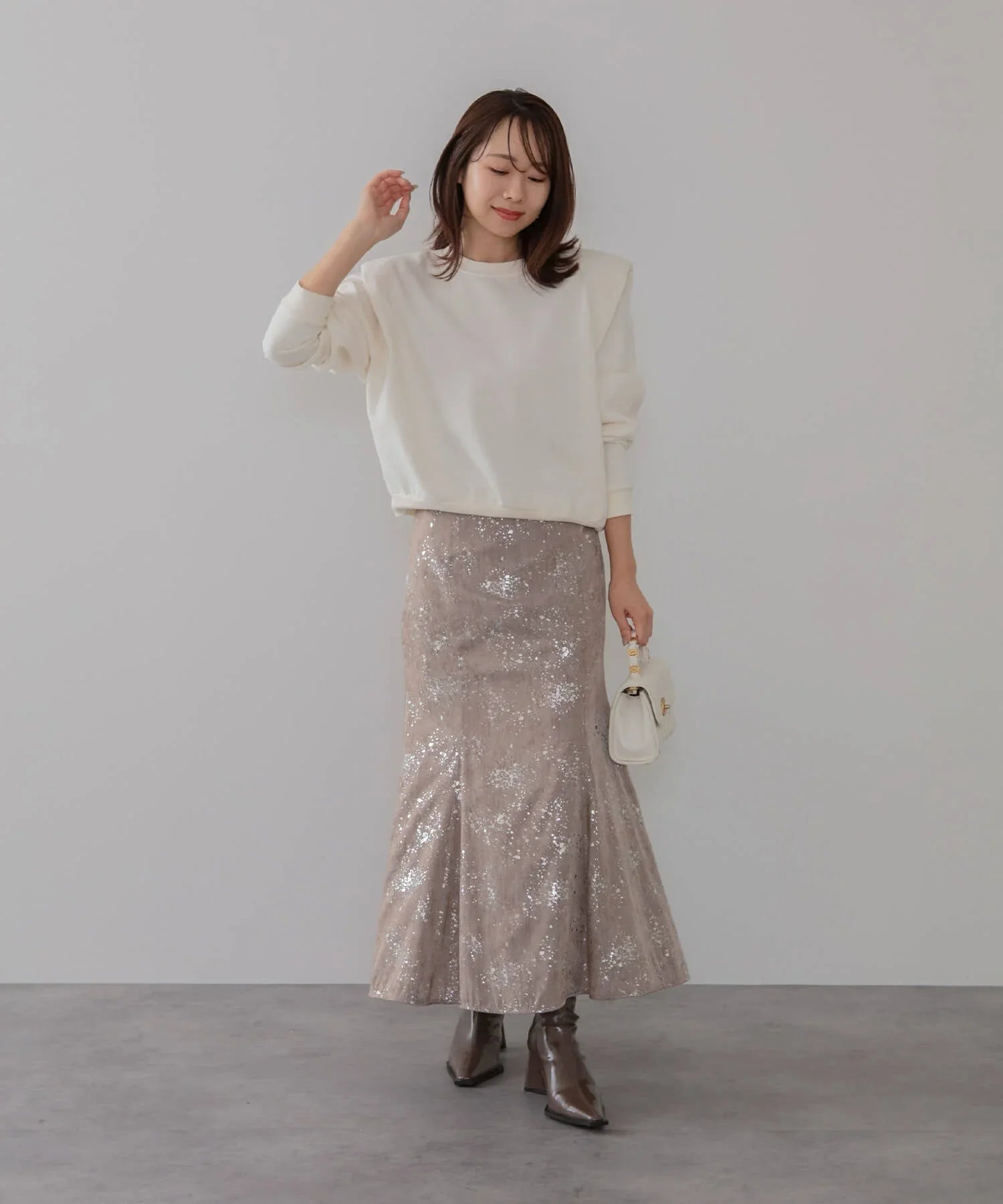 【当日発送】チュールフリルボレロペイントマーメイドワンピースドレス