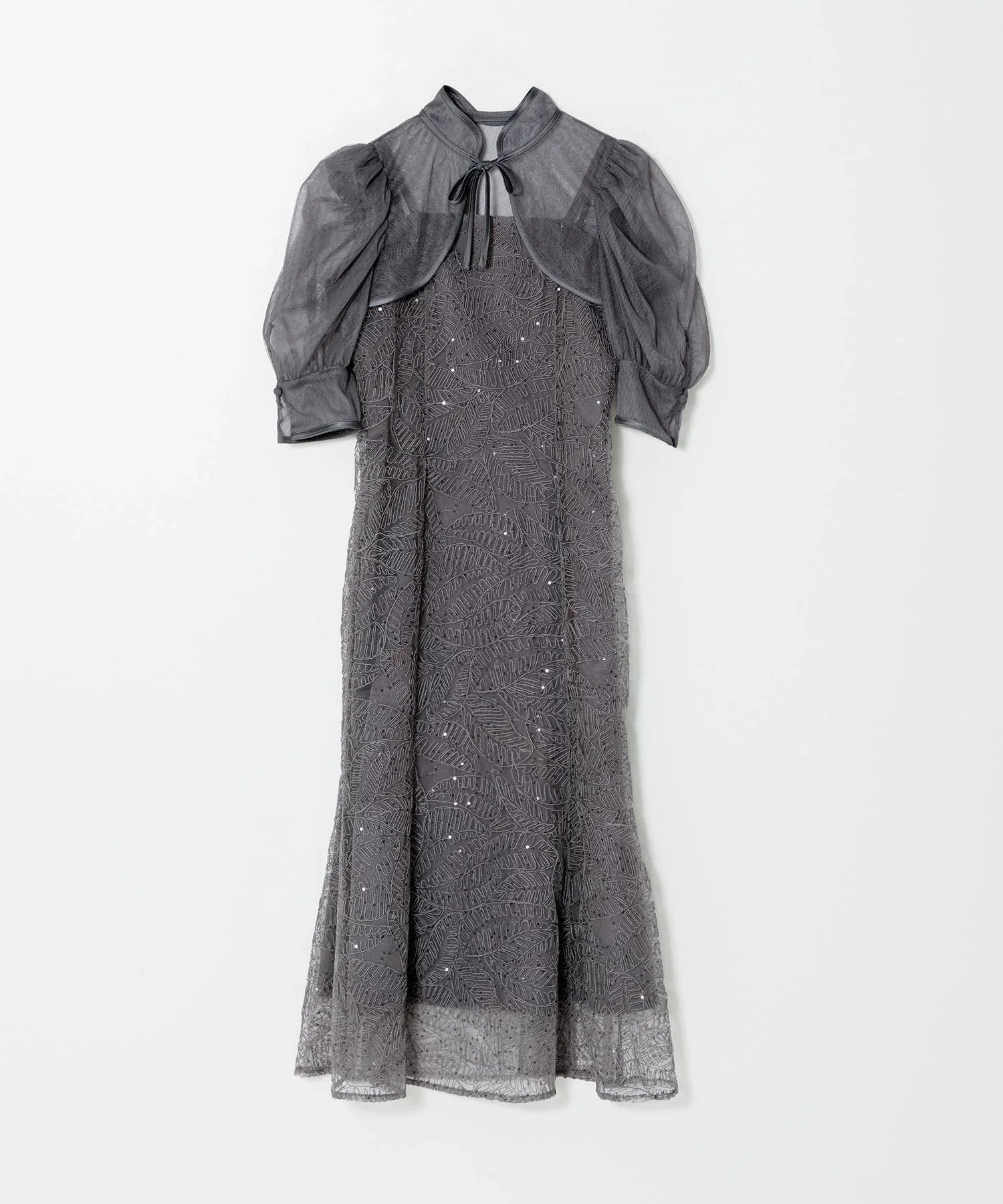 【当日発送】スパンコールボタニカルマーメイドボレロ2WAYワンピースドレス