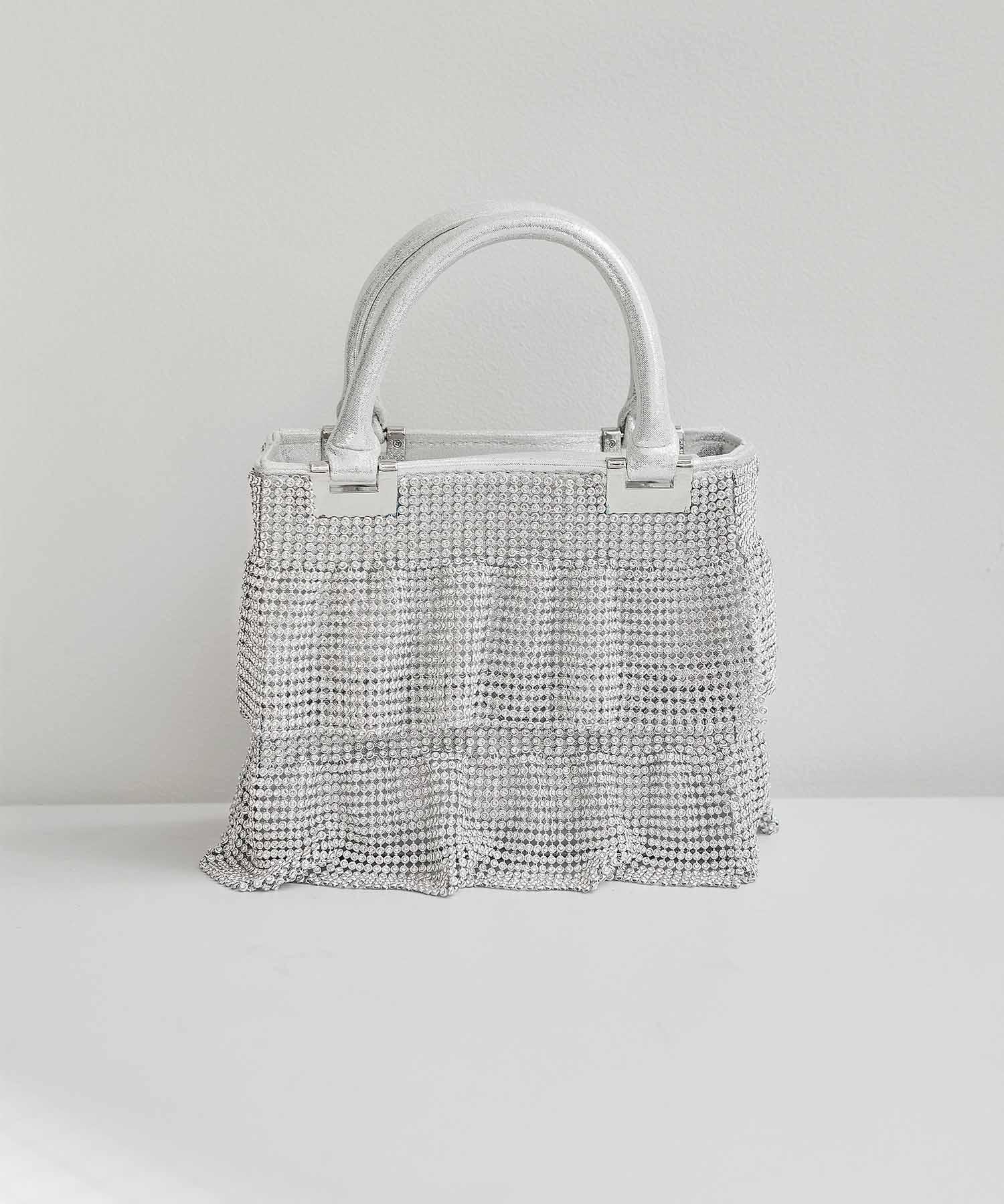 【当日発送】グリッターフリル2WAYハンドバッグ