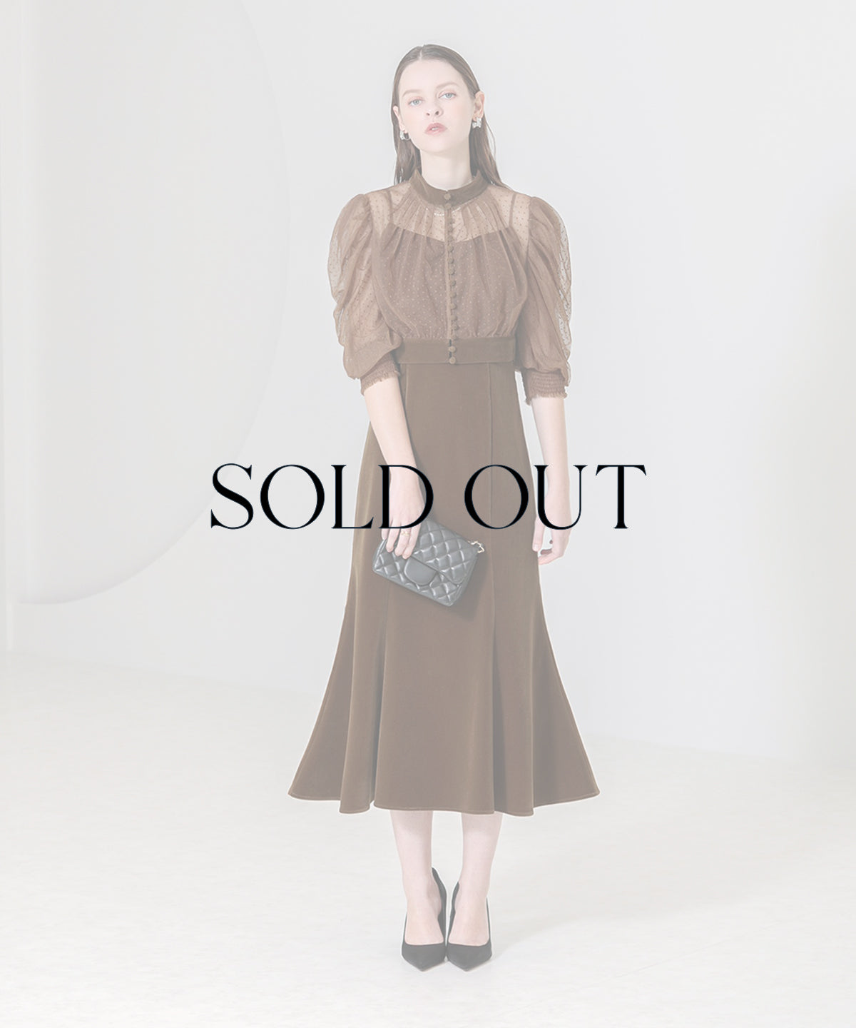 SOLD OUT】ドットボレロマーメイドワンピースセットアップドレス