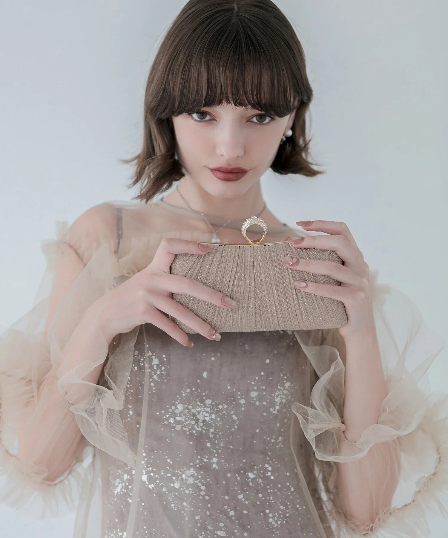 【当日発送】3WAYゴールドグリッターバッグ