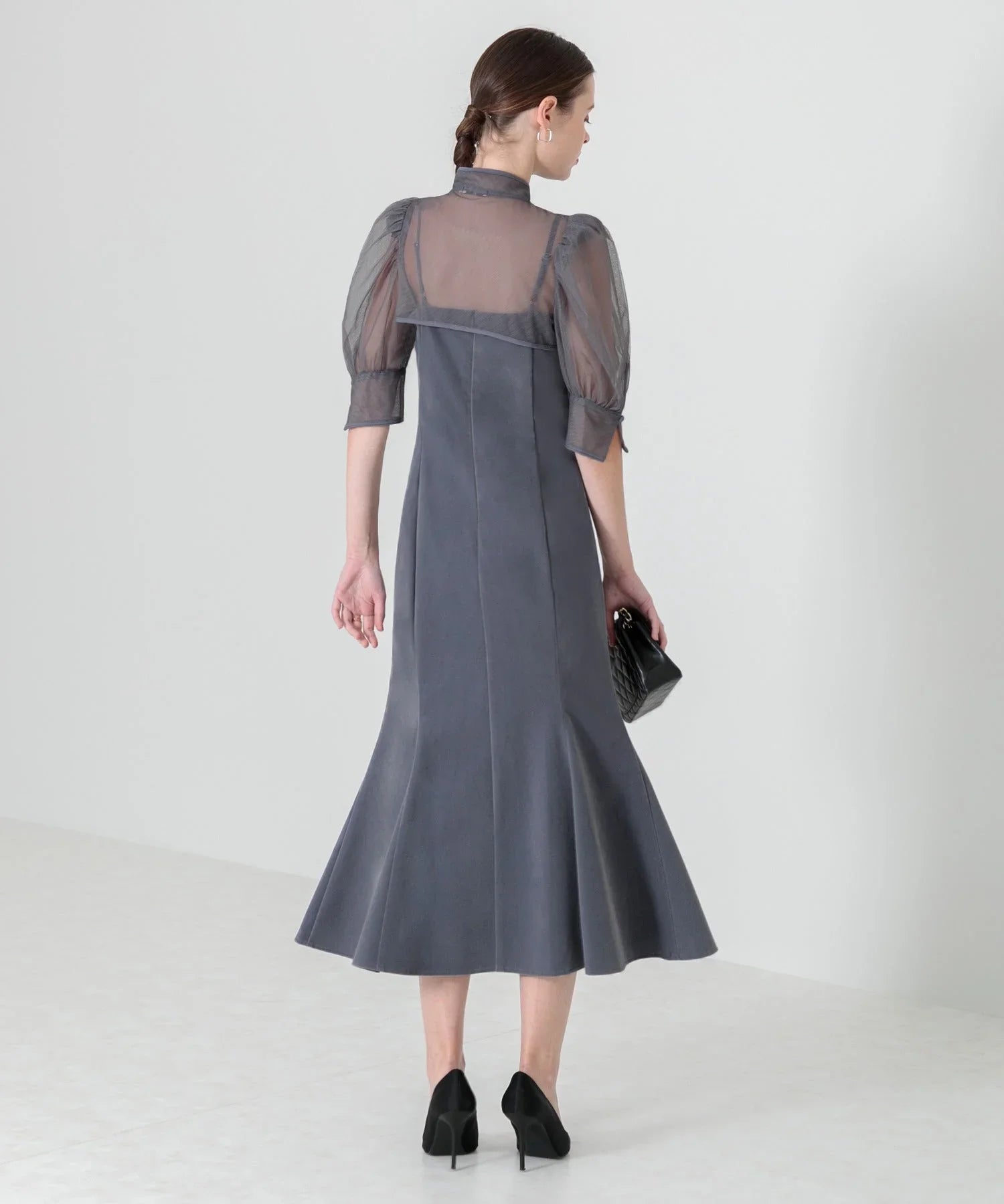 【当日発送】花柄ボレロセットアップマーメイドワンピースドレス