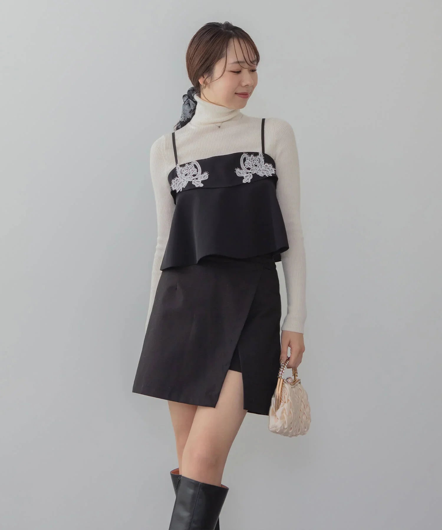 【当日発送】シアーブラウスエンブロイダリービスチェマーメイドワンピースドレス