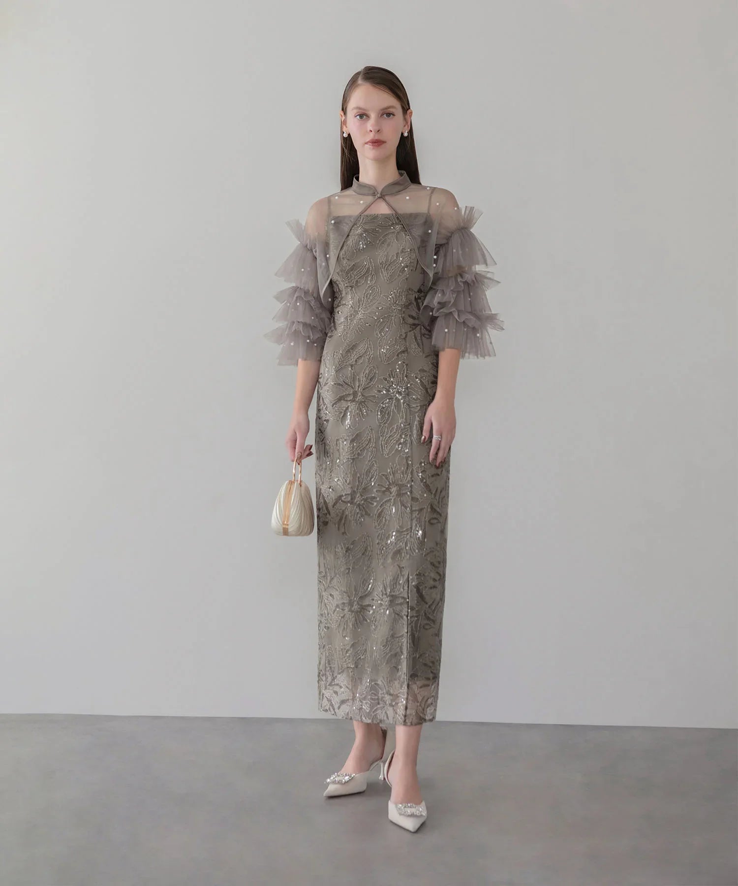 LEJA オリーブグリーン レース パーティードレス leja パーティードレス オリーブグリーン LEJA オリーブグリーン