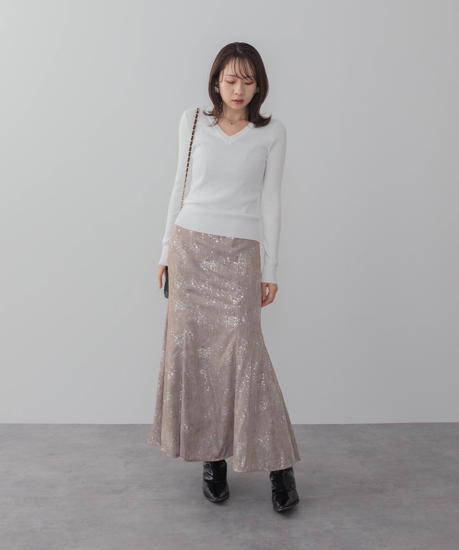 【当日発送】チュールフリルボレロペイントマーメイドワンピースドレス