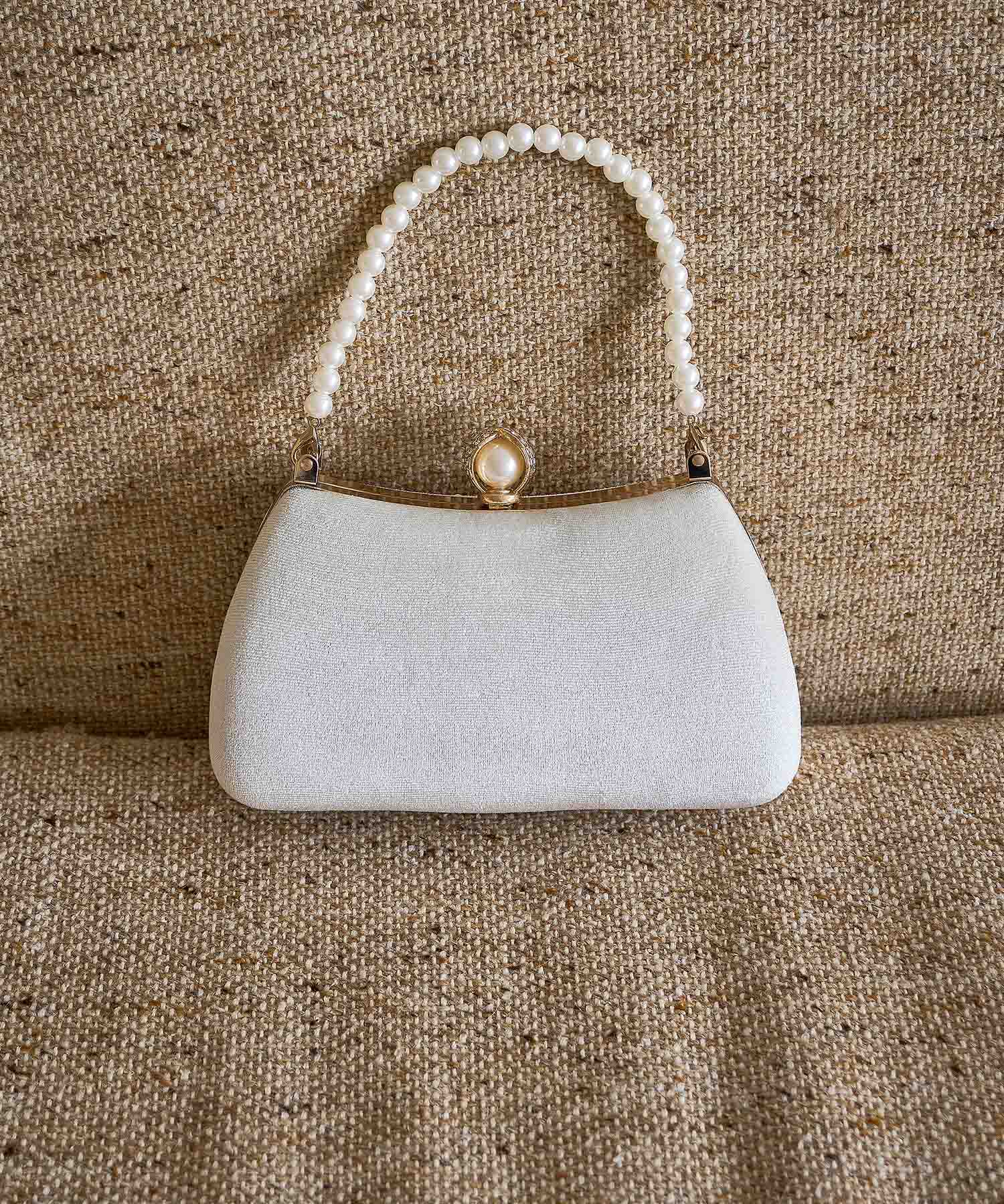 【当日発送】3WAYフラワーパールハンドルパーティーバッグ