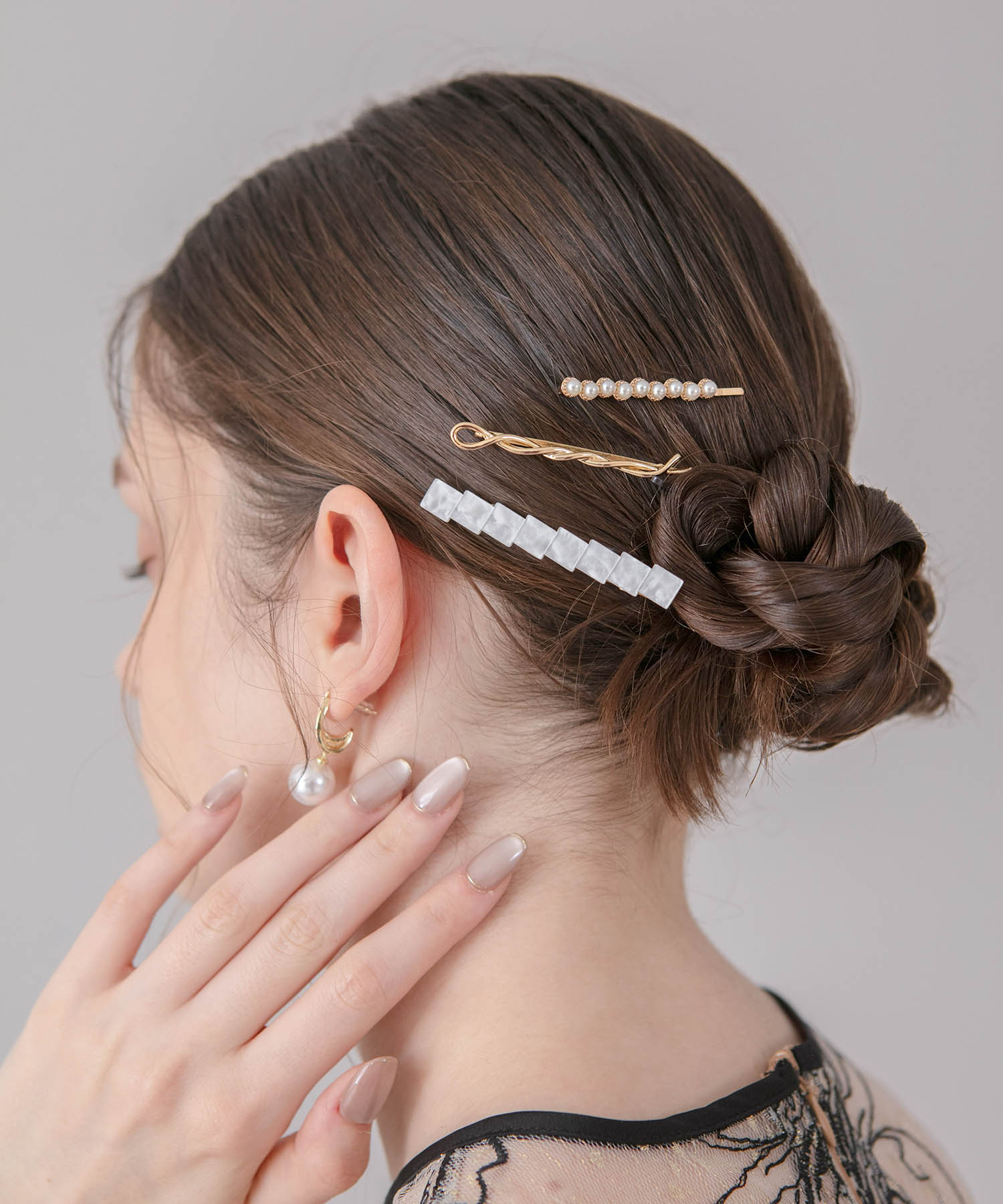 【COMING SOON】パールニュアンスゴールドヘアピンセット