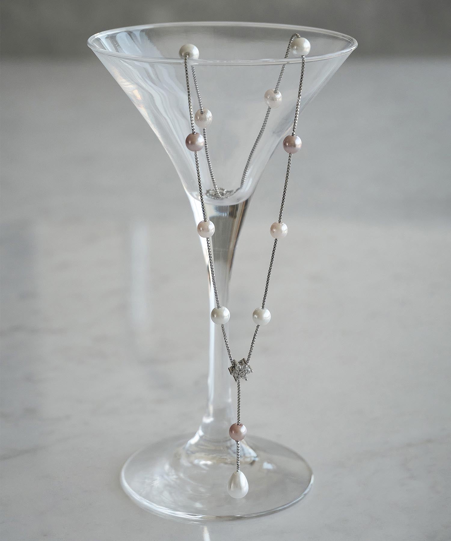 【COMING SOON】ミックスパールビジューモチーフネックレス