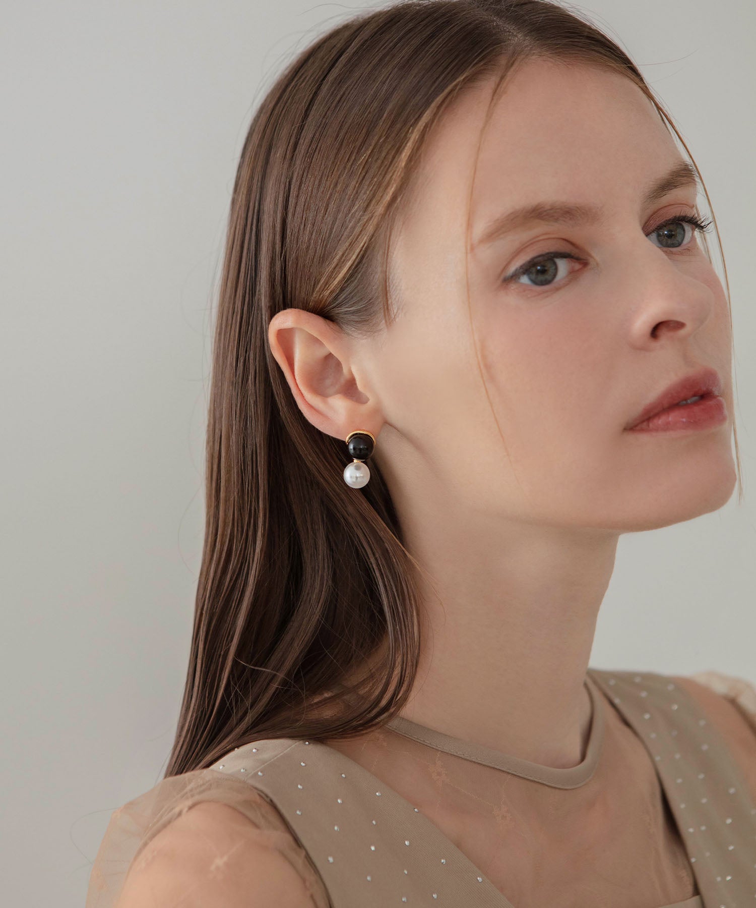 【当日発送】ミックスドロップアシンメトリーパールピアス