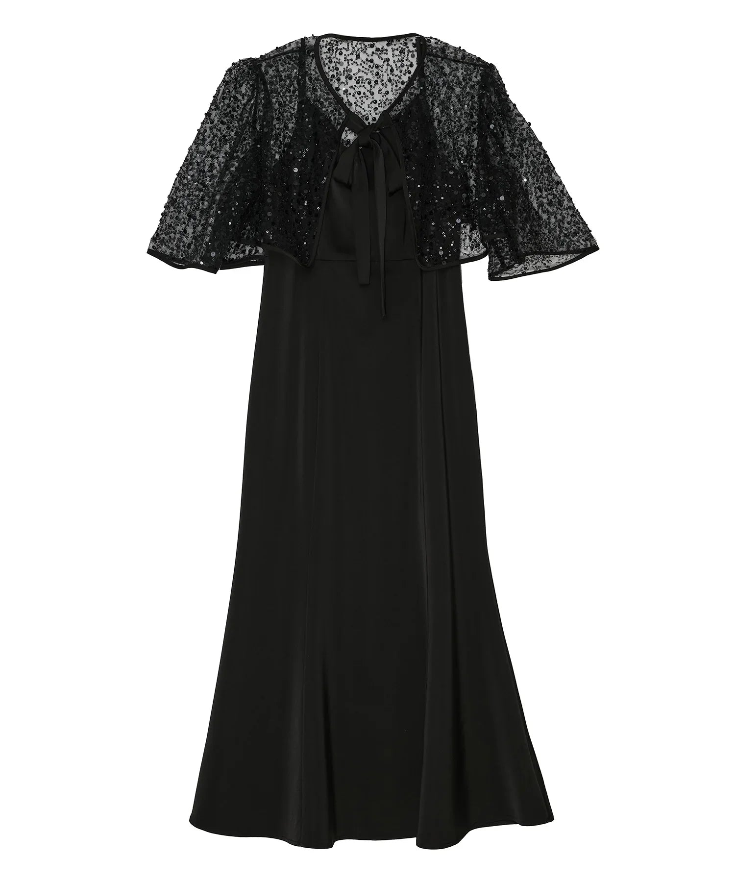 【当日発送】スパンコールビジューボレロマーメイドワンピースドレス