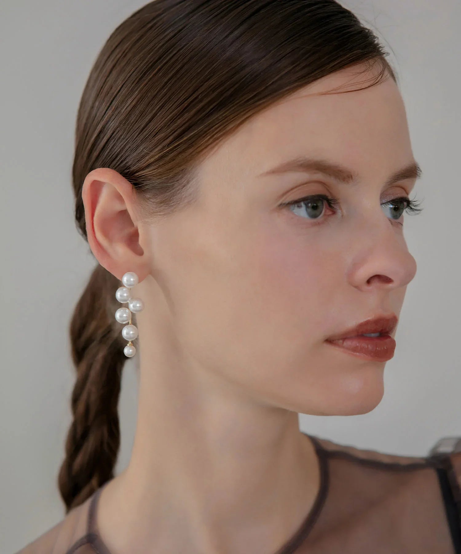 【当日発送】ドロップパールデザインピアス