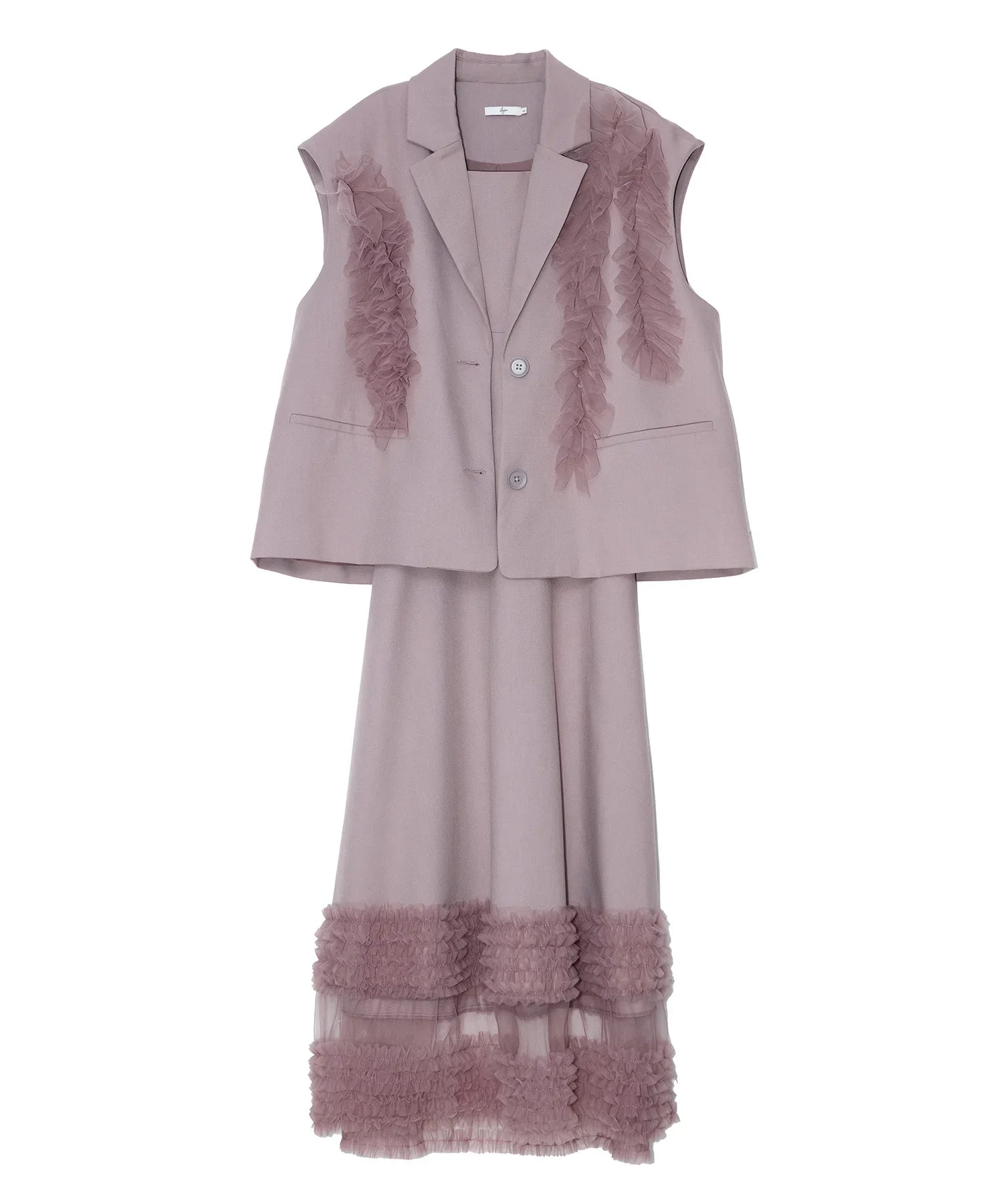 【値下げ可能】ソレイユ・ド・ブリルセットアップドレス 楽天市場】【SALE】ボレロレイヤード風フリルセットアップ : 夢展望