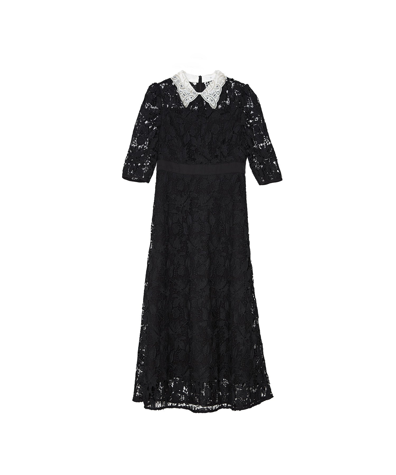 一部当日発送】花柄レースビジューカラーAラインワンピース結婚