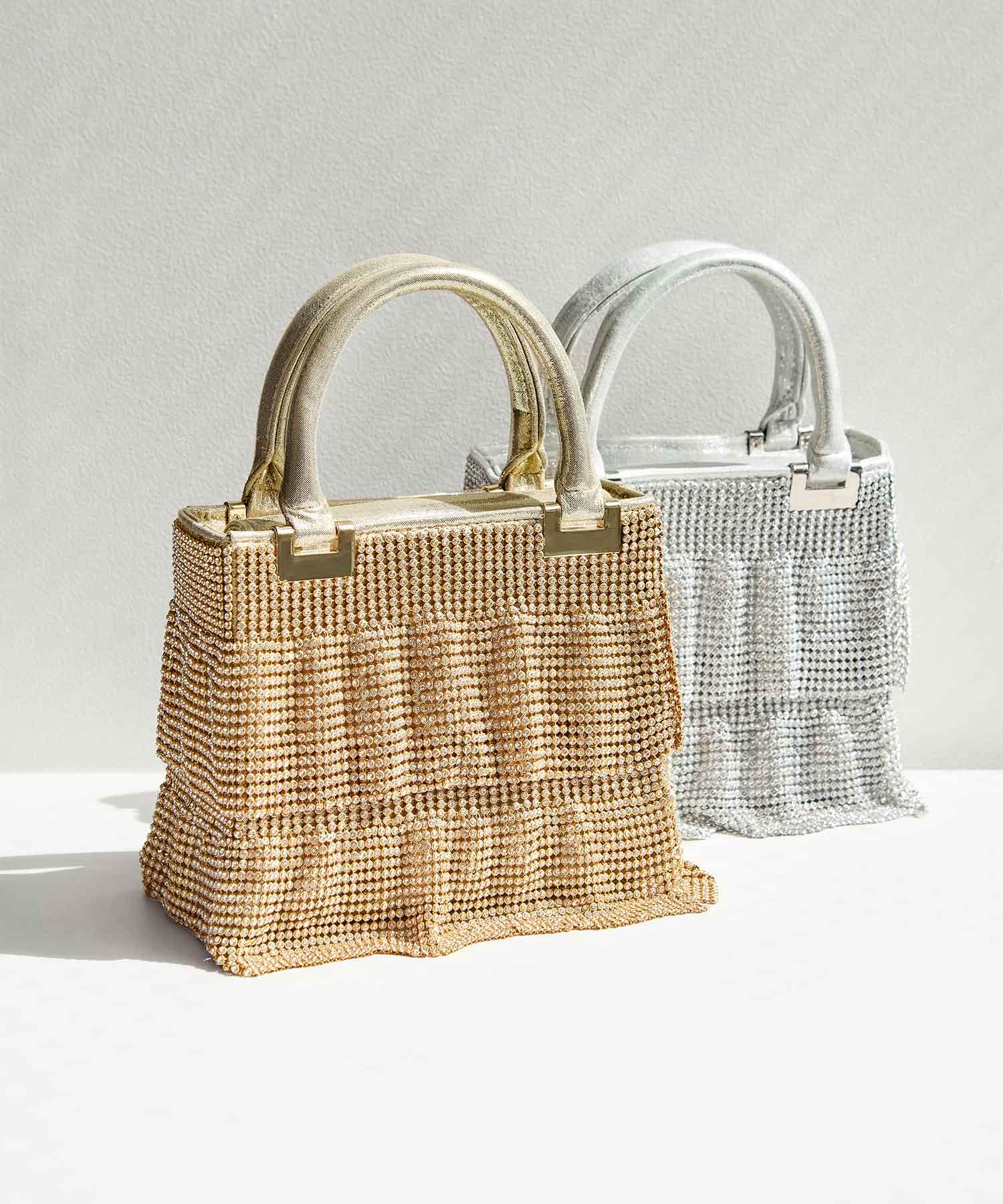 【当日発送】グリッターフリル2WAYハンドバッグ