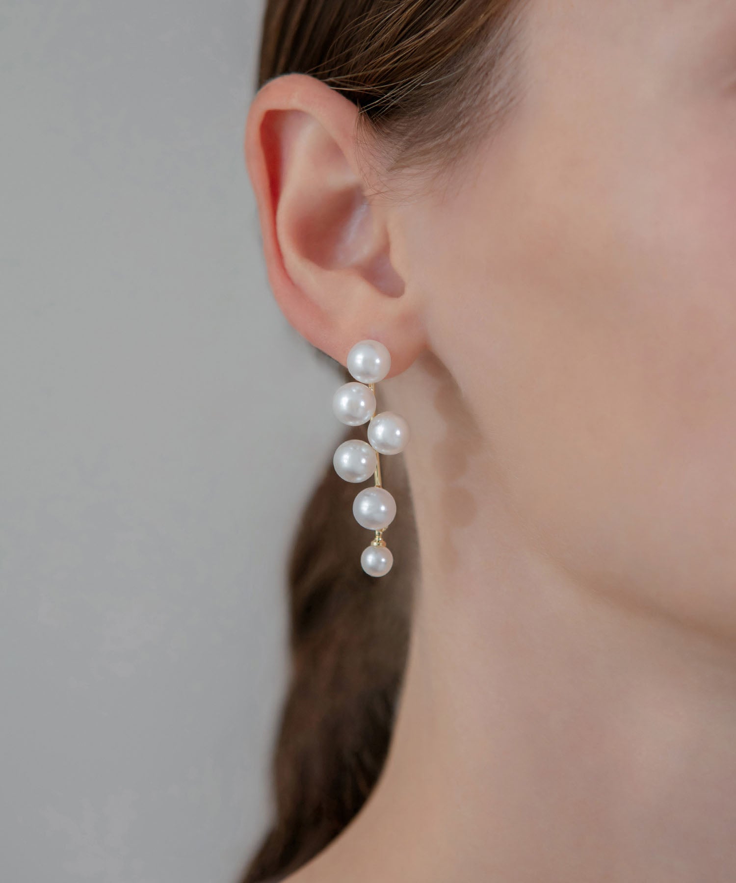 【予約販売】ドロップパールデザインピアス