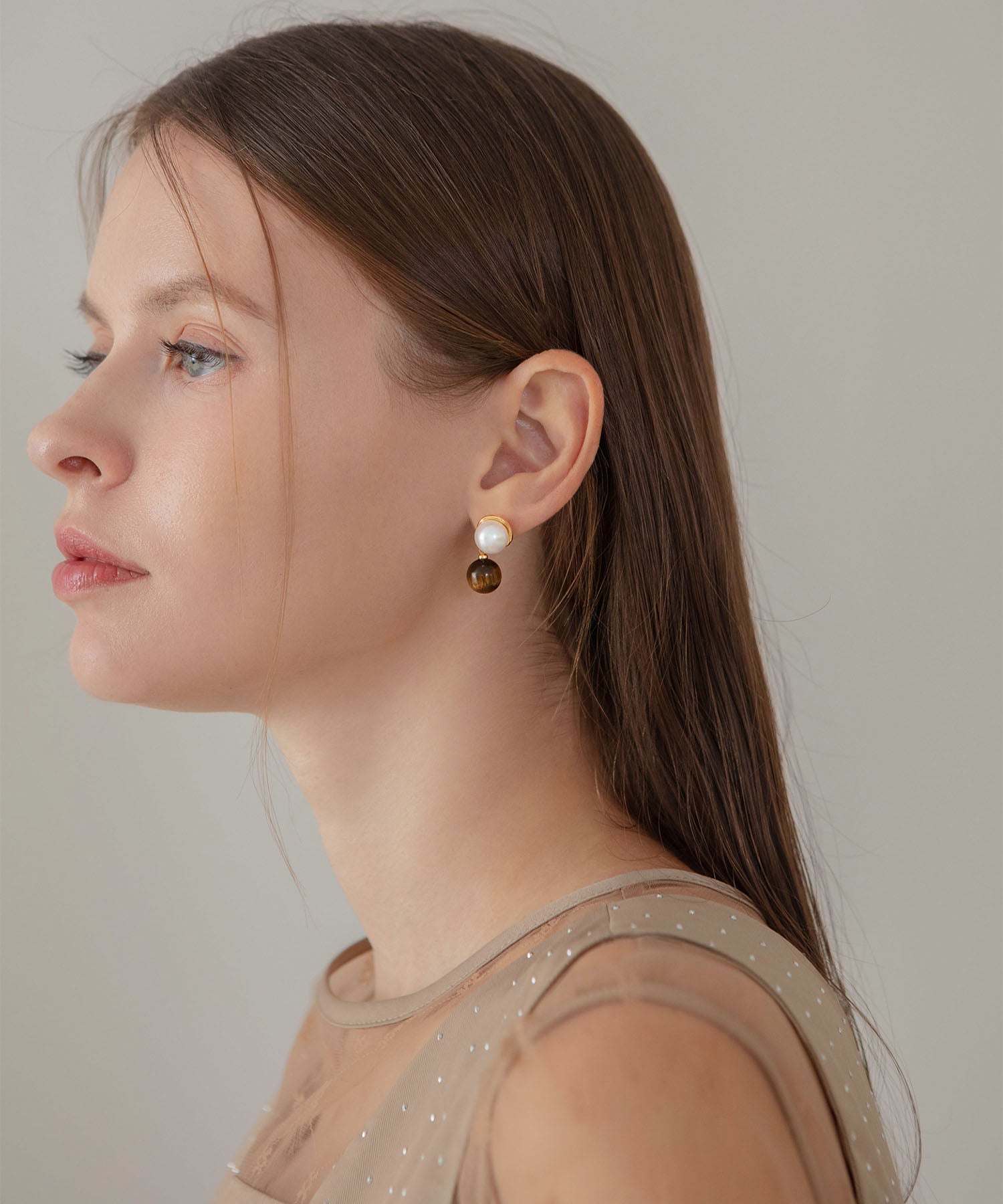 【当日発送】ミックスドロップアシンメトリーパールピアス