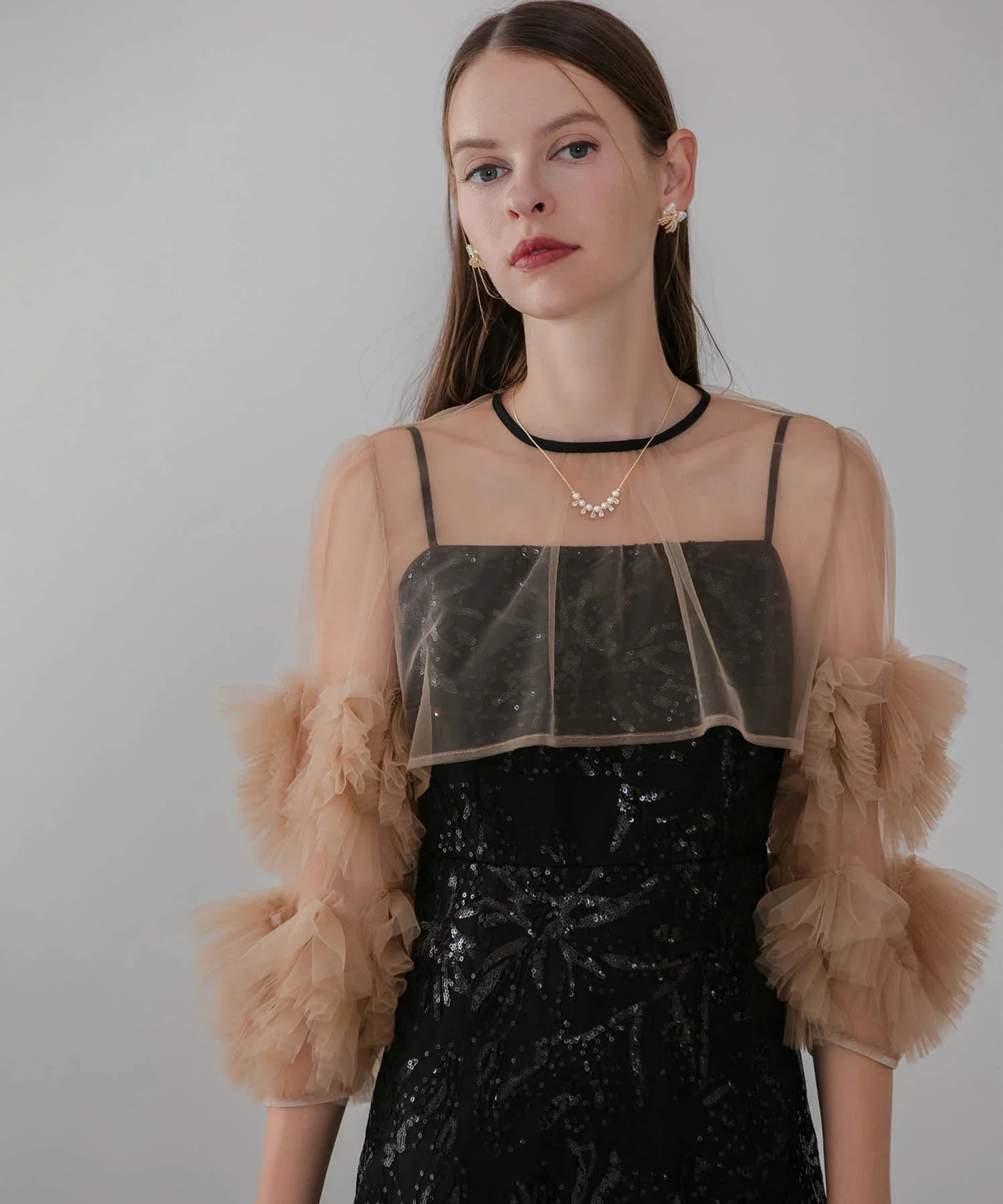 【当日発送】パールティアドロップネックレス