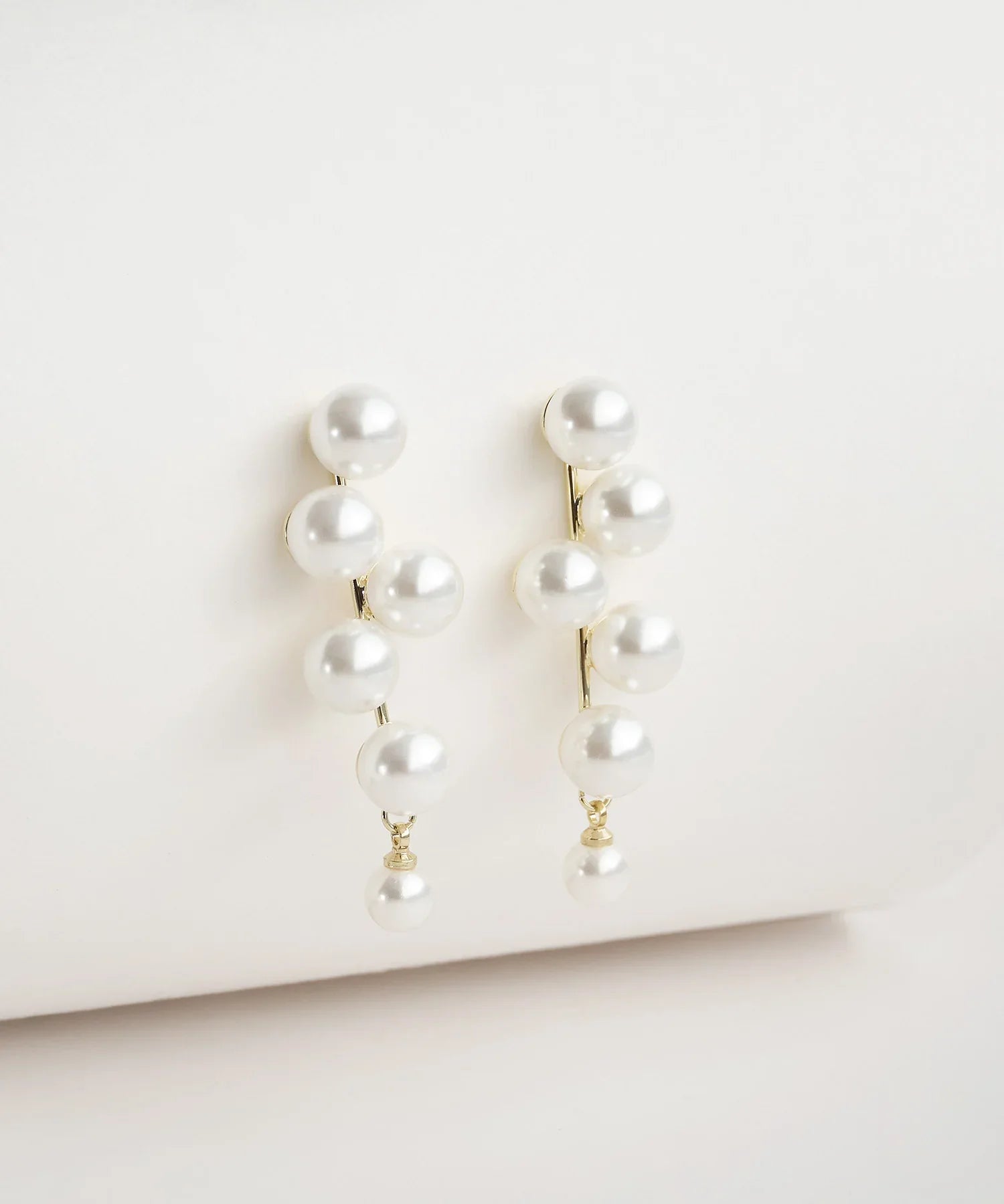 【予約販売】ドロップパールデザインピアス