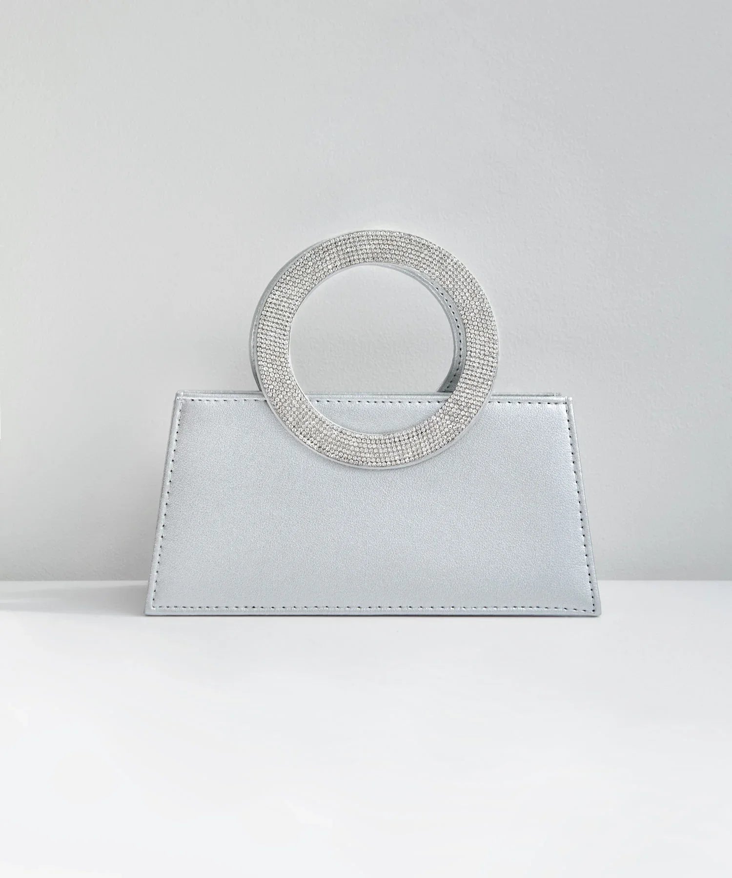 【一部当日発送】フラワービジューラウンドハンドル2wayバッグ