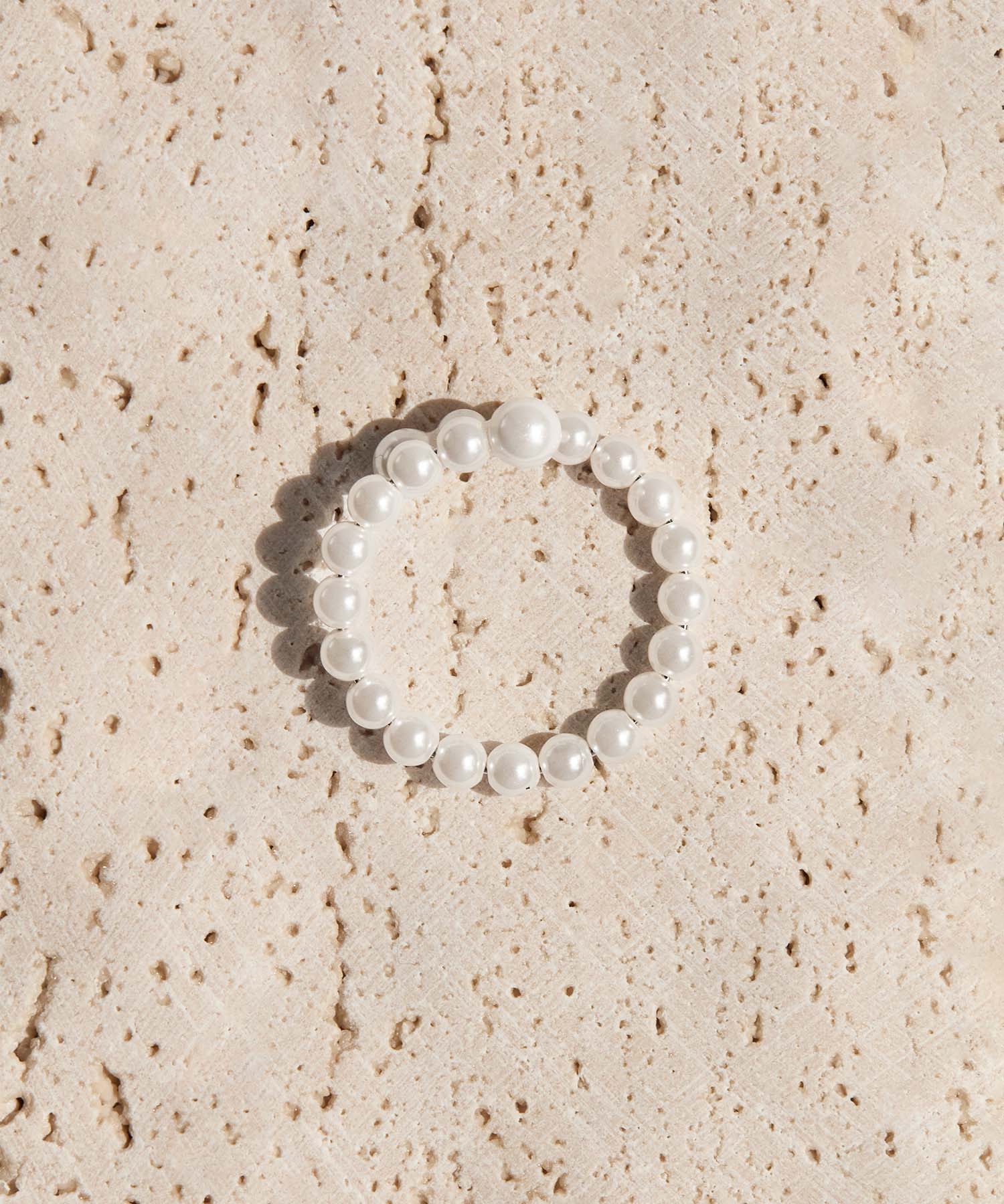 【当日発送】パールダブルラインデザインリング