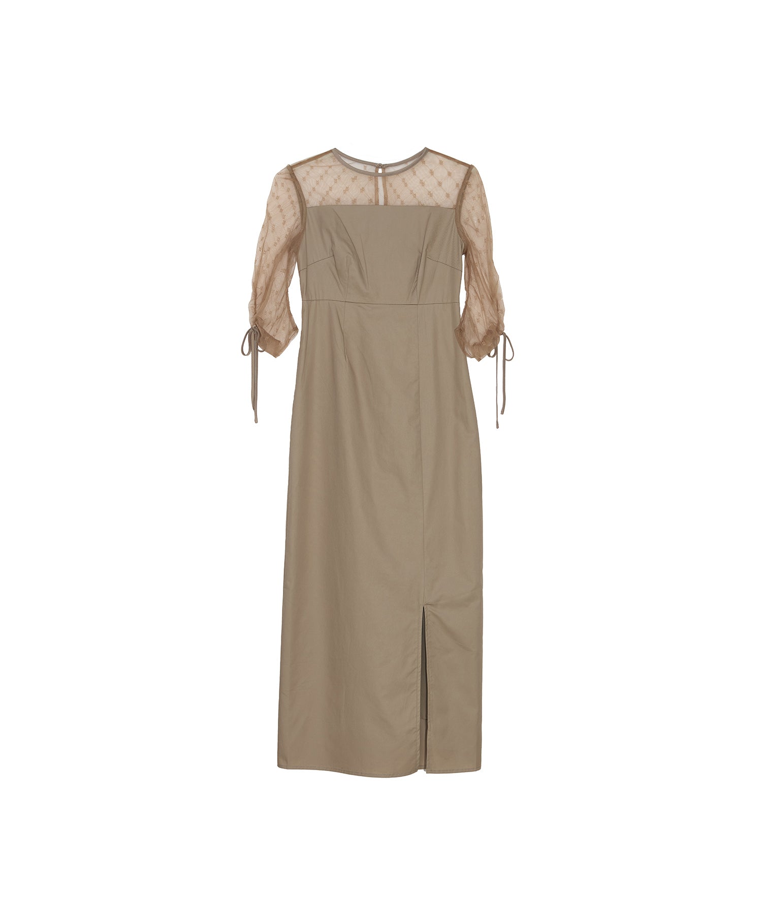 LEJA ドットストーンペプラムチュールワンピースドレス 当日発送】ドットストーンペプラムチュールワンピース結婚式ドレス