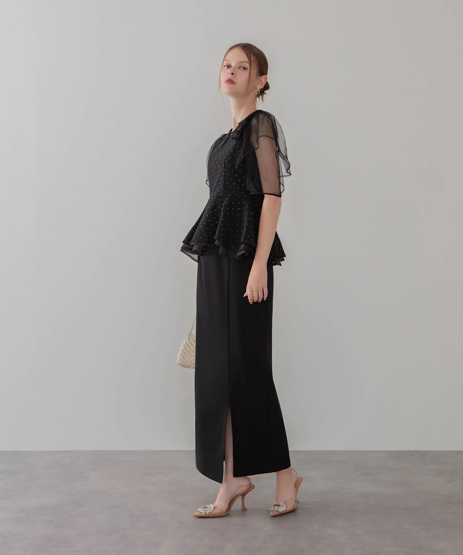 litmus リトマス チュール付きヴィンテージブラックベスト litmus リトマス チュールツキヴィンテージブラックベスト