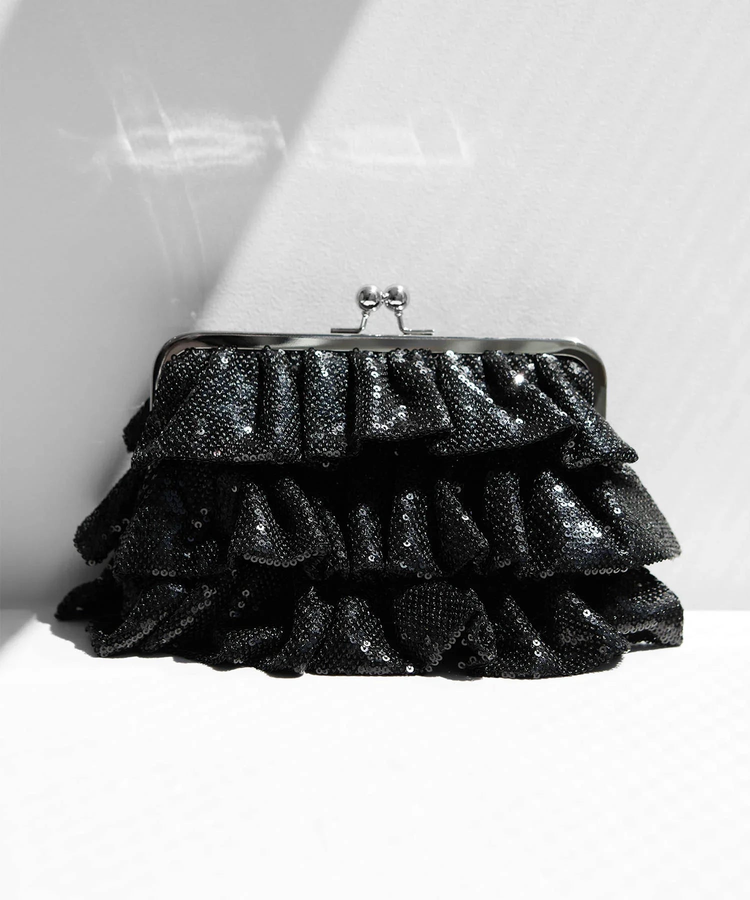 【当日発送】スパンコールフリルデザイン2WAYバッグ