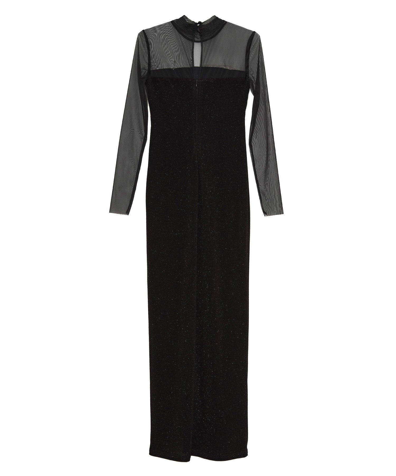 【LEJA LUXE】フロントツイストデザインシアースリットIラインドレス