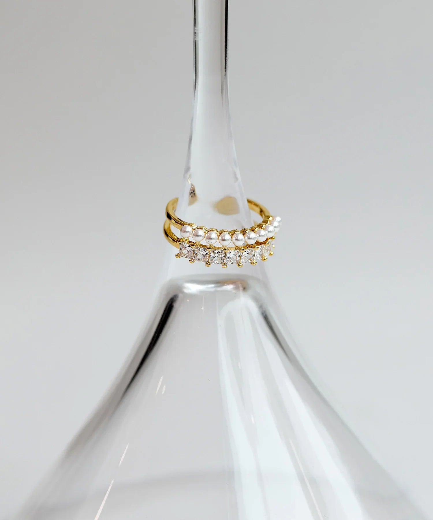 【COMING SOON】パールビジューラインループリング