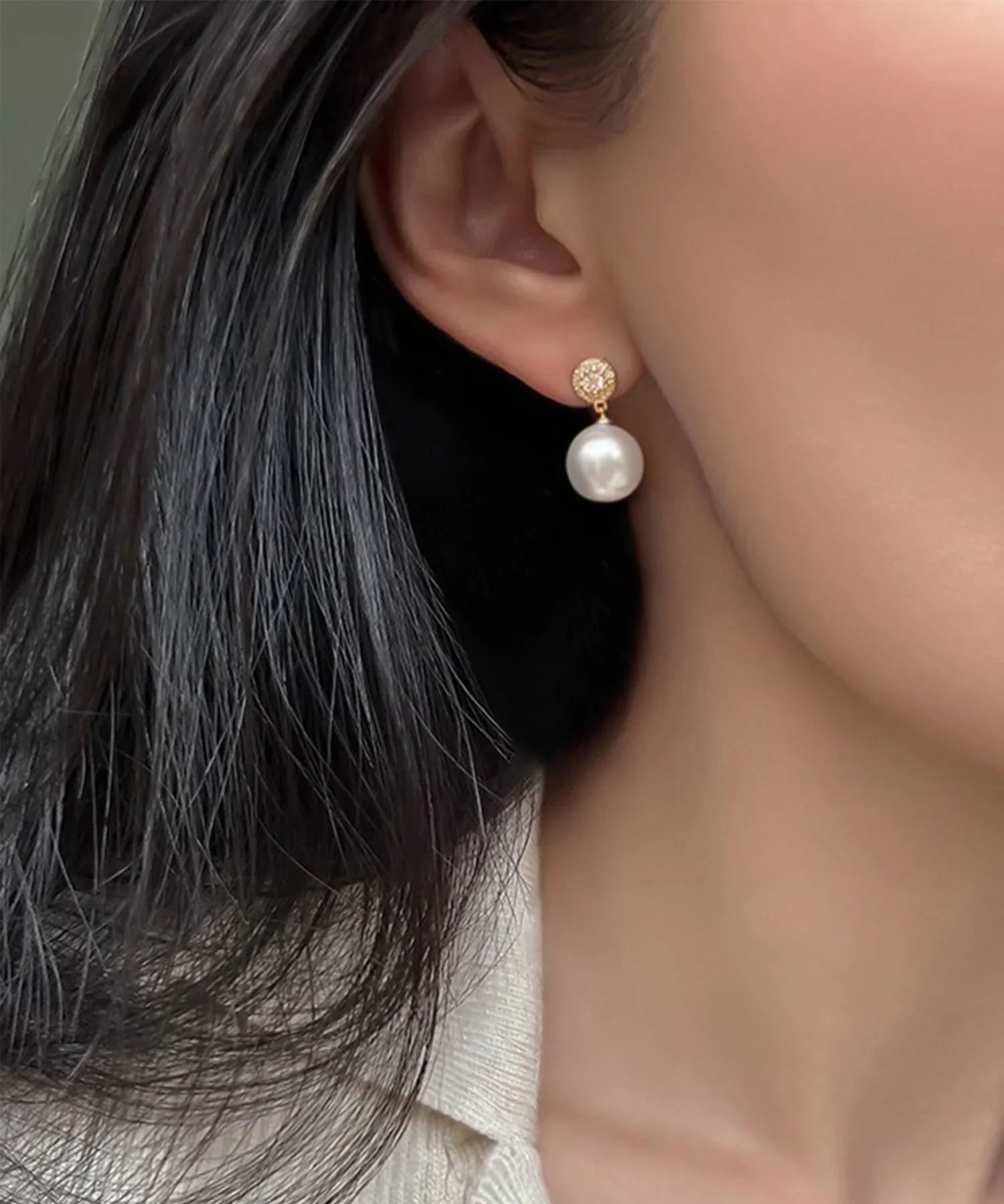 【COMING SOON】ラグジュアリードロップパールピアス