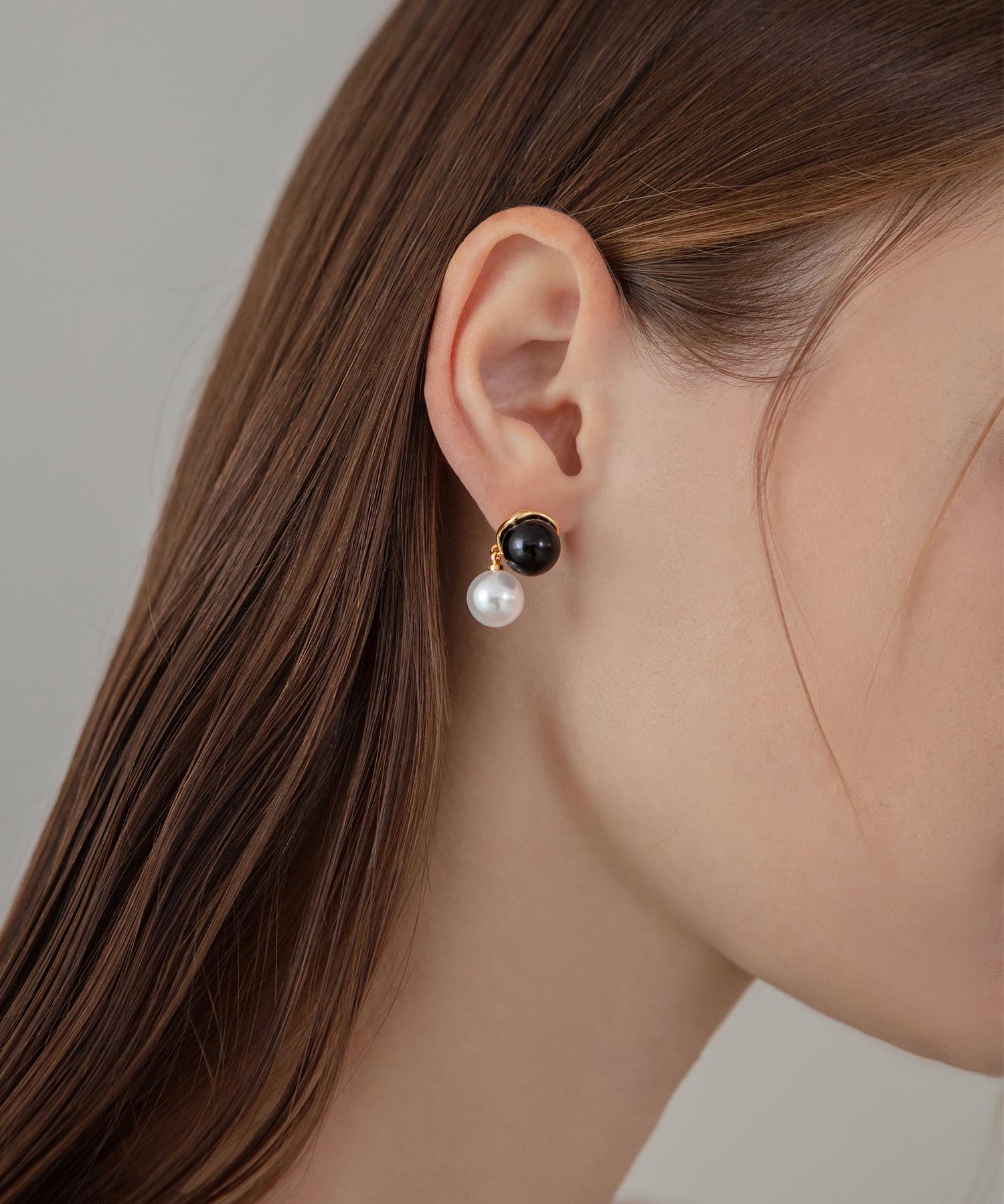 【当日発送】ミックスドロップアシンメトリーパールピアス