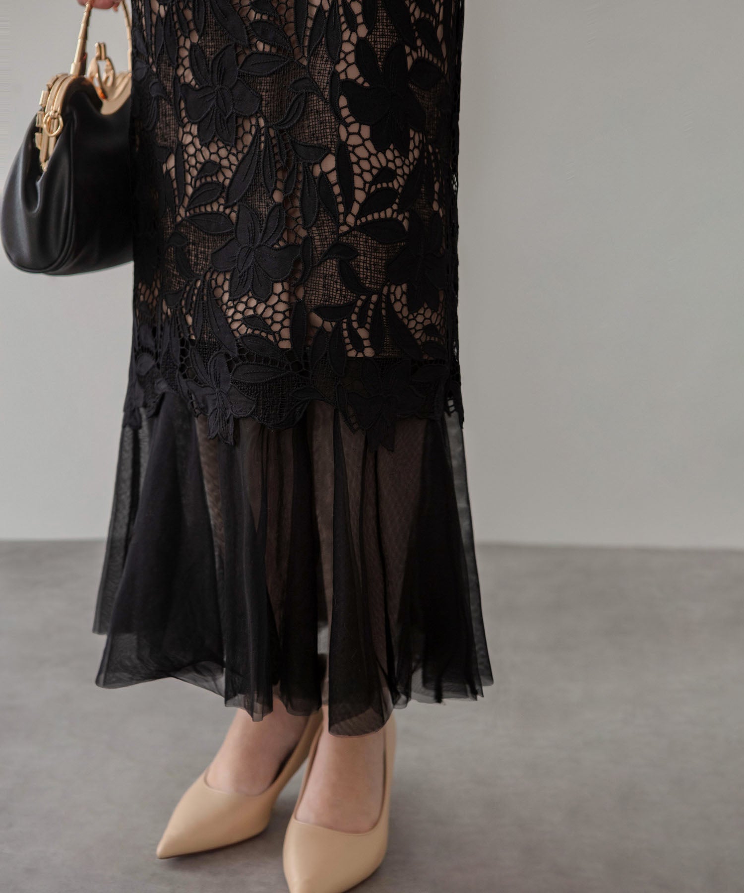 COMING SOON】フラワーレースドットストーンチュールIライン