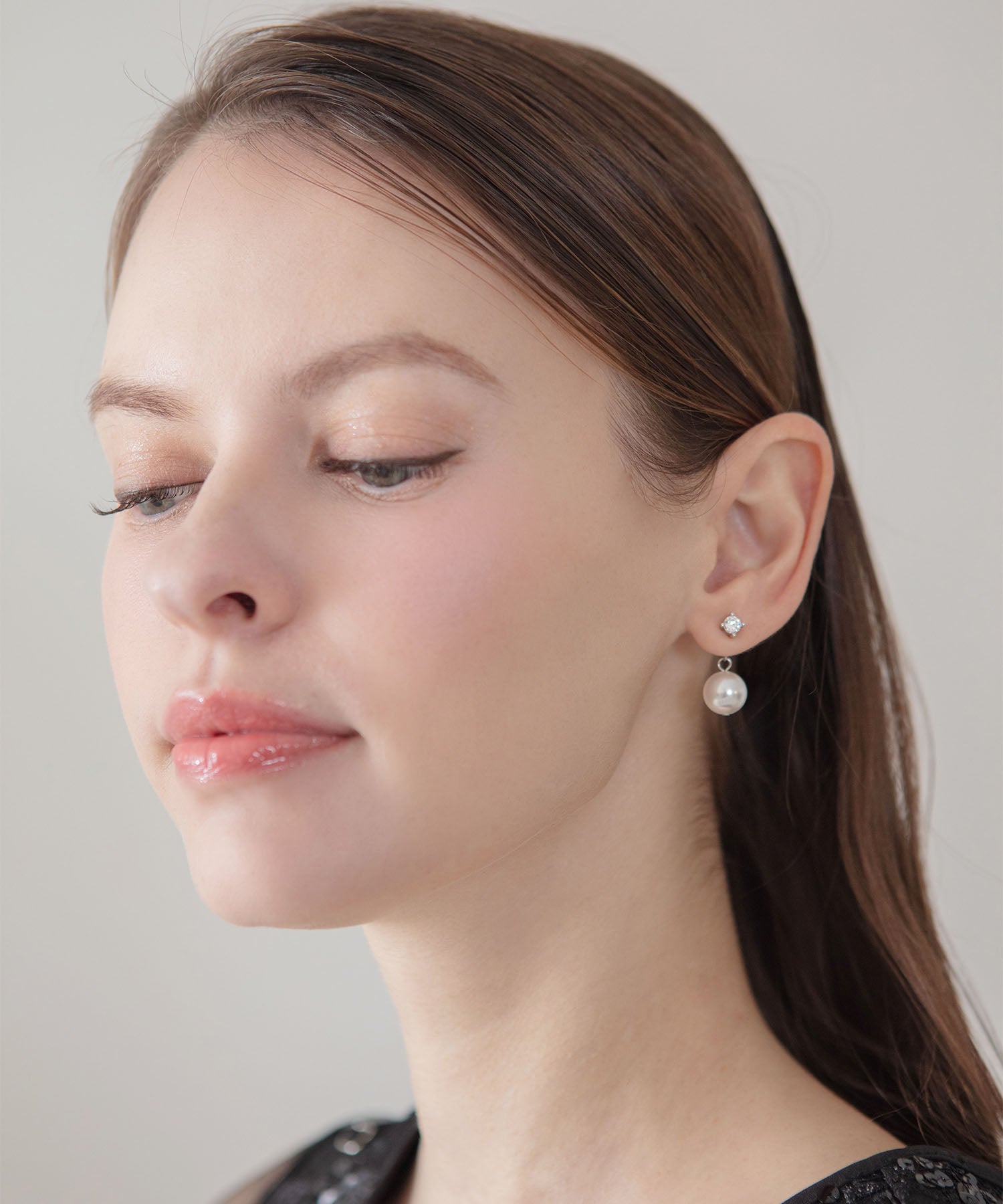 【当日発送】パールビジュードロップパールピアス