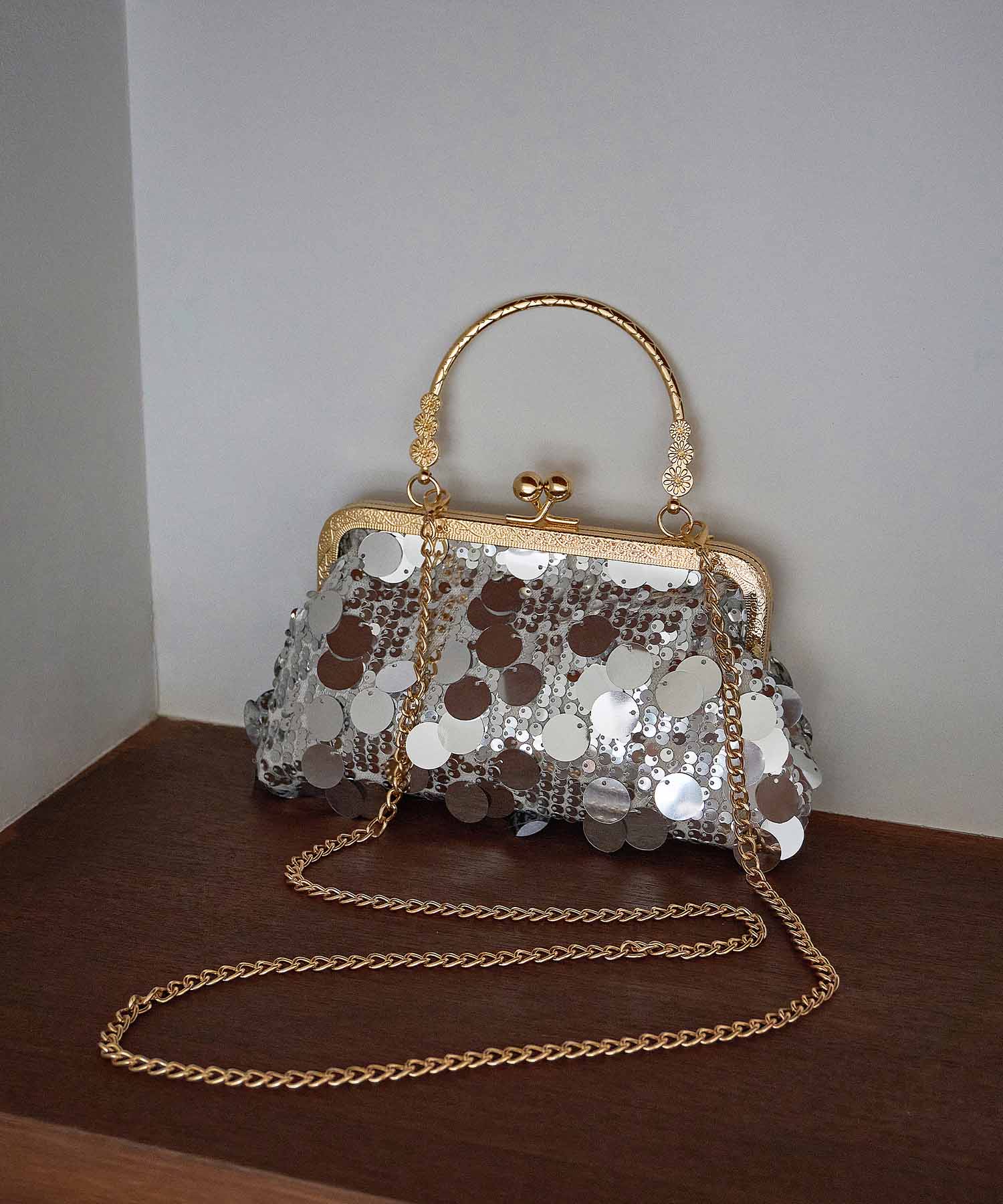 【当日発送】3WAYスパンコールシャイニーパーティーバッグ