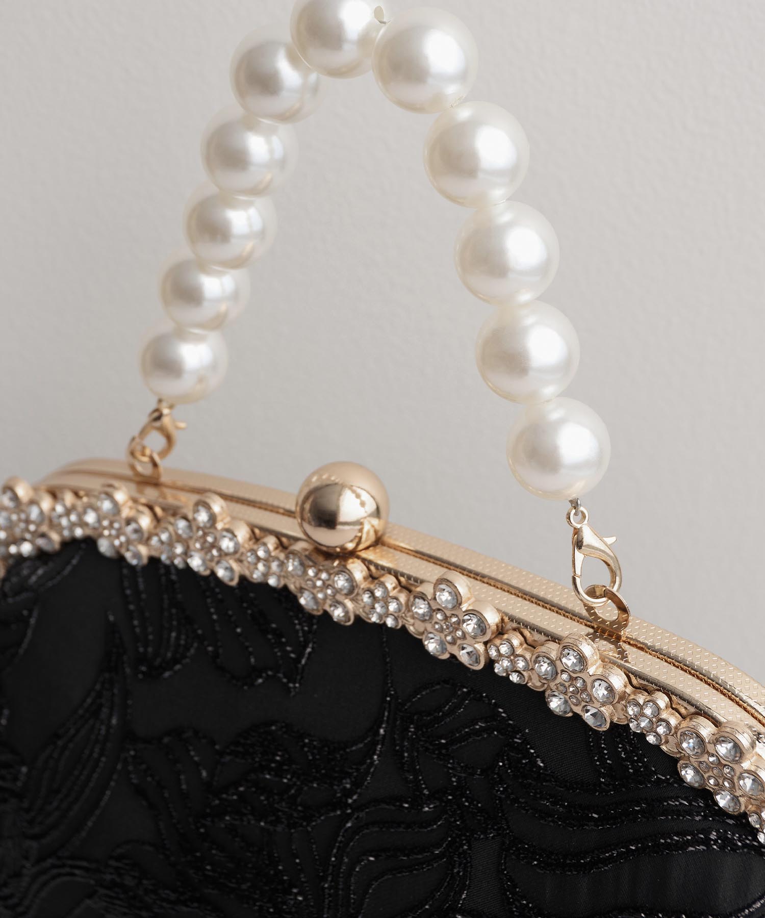 【当日発送】3WAYリュクスフラワーパールハンドバッグ