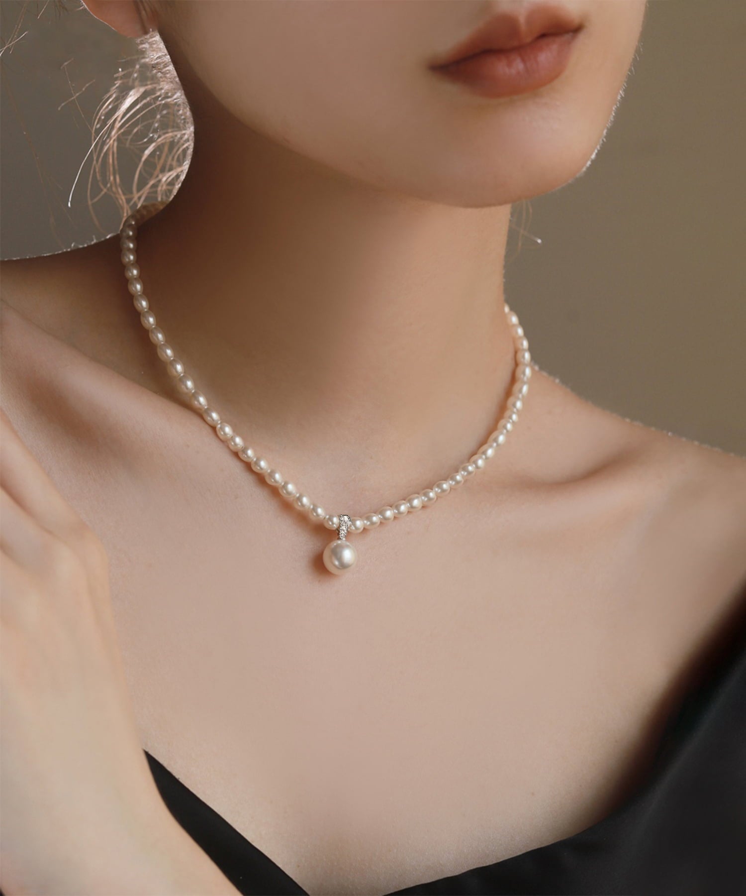 当日発送】LEJA-クラシックパール真珠ネックレス結婚式 お呼ばれネックレス
