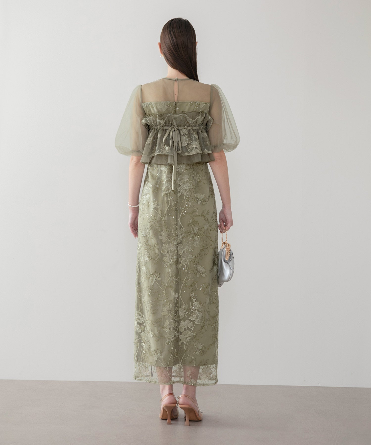 予約販売】3WAYチュールラッフルフラワースパンコールIライン