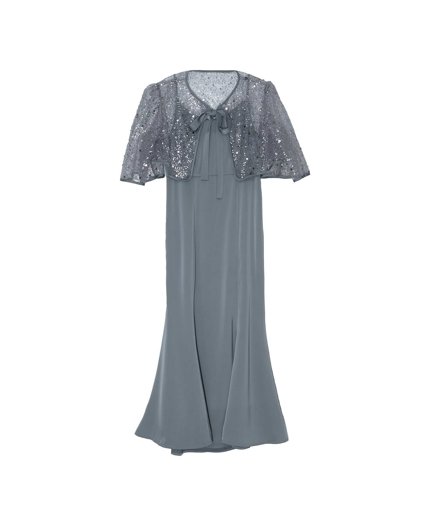 leja ビジュードレス LEJA LUXE】2WAYフロントシアービジューIラインワンピース結婚式