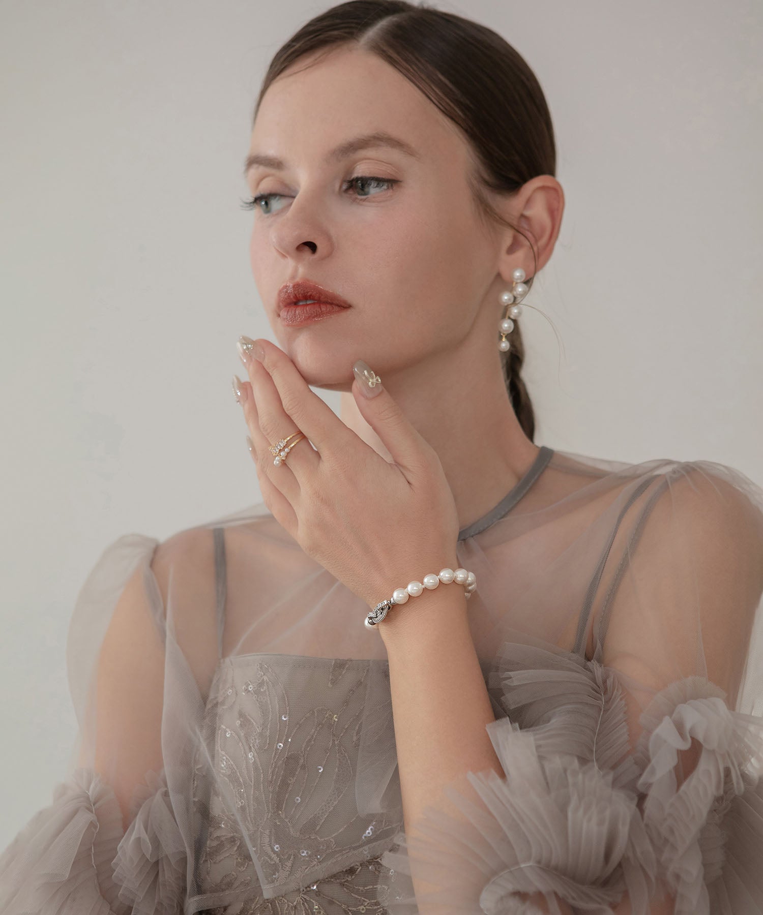 【当日発送】パールビジューブレスレット