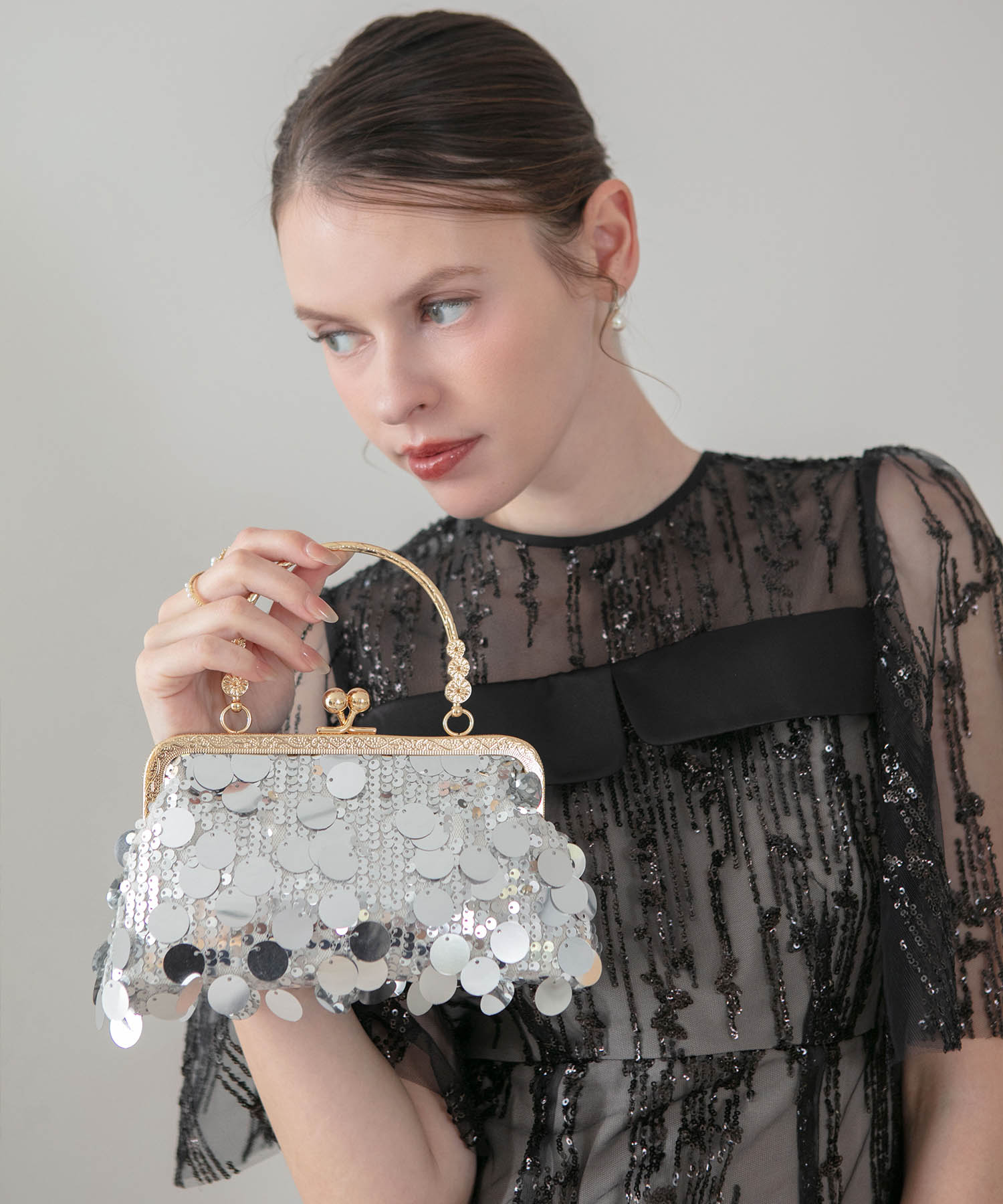 【COMING SOON】3WAYスパンコールシャイニーパーティーバッグ