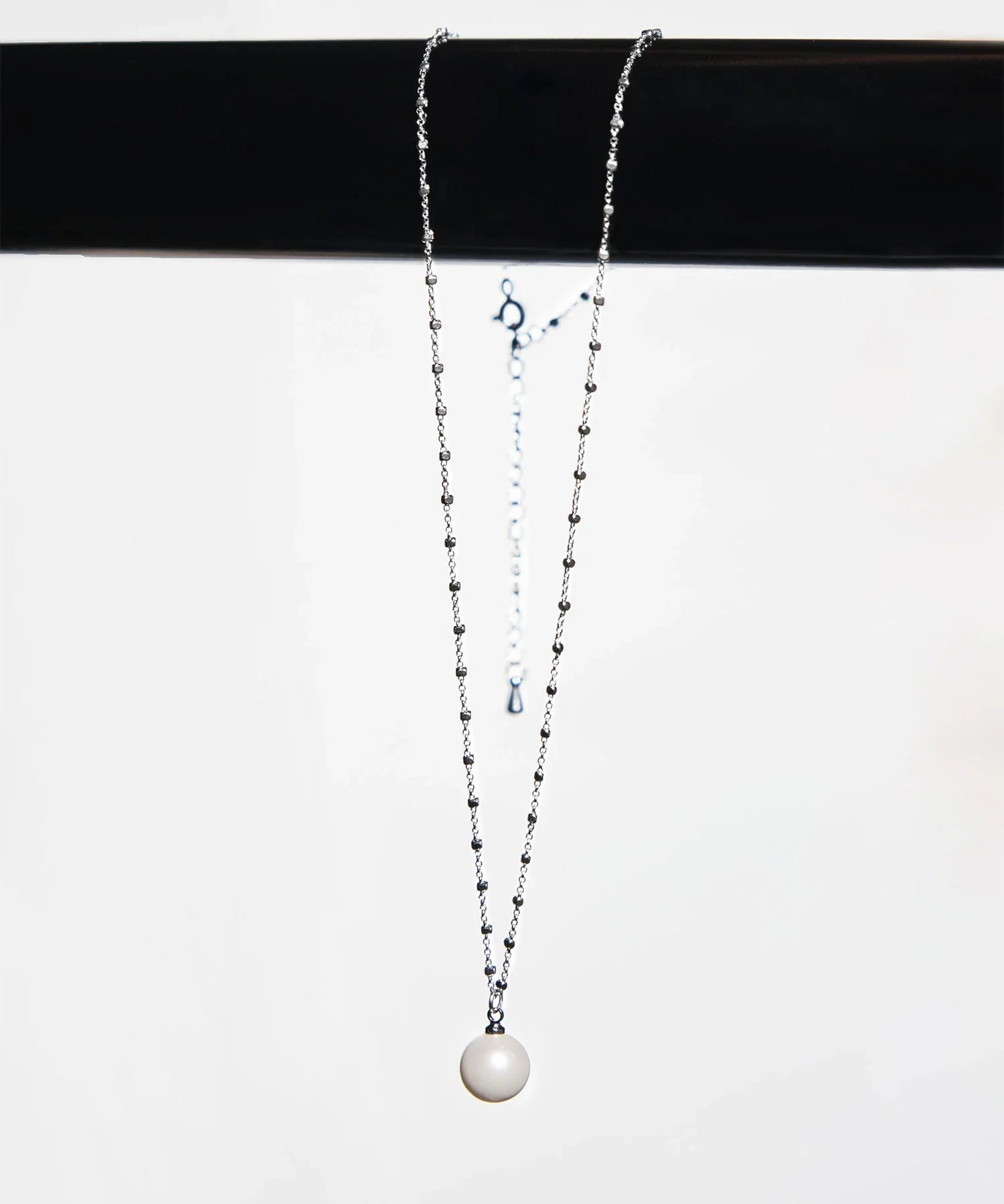 【SOLD OUT】シルバーチェーンパールネックレス