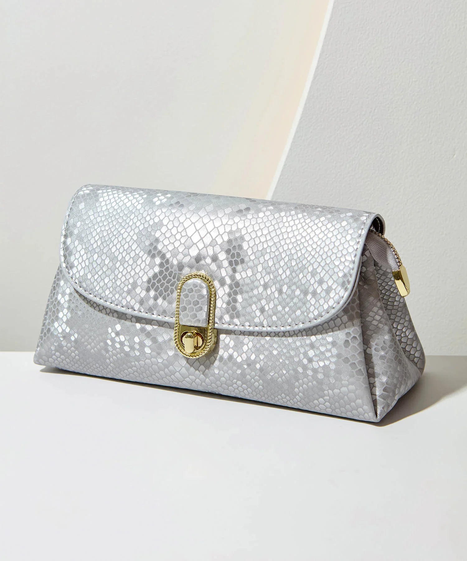 【当日発送】2WAYパイソンゴールドチェーンバッグ