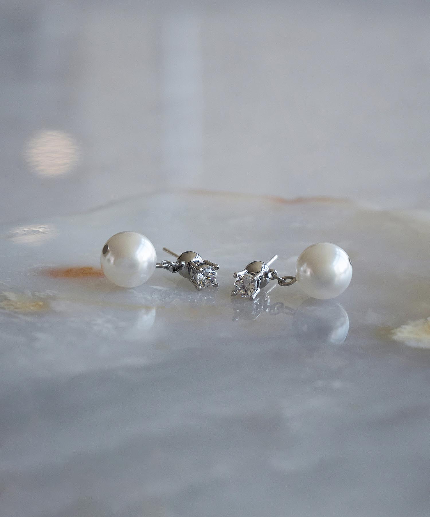 【当日発送】パールビジュードロップパールピアス