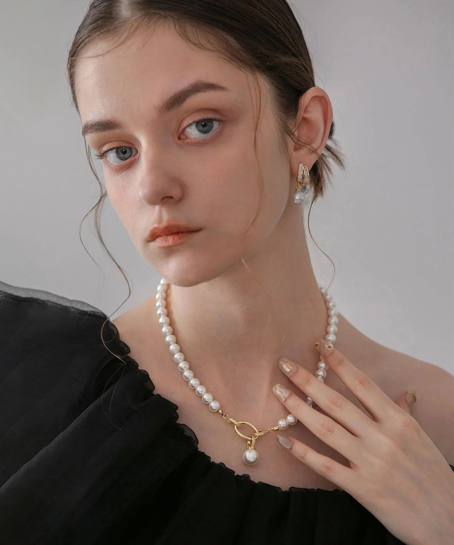 【当日発送】パールサークルネックレス