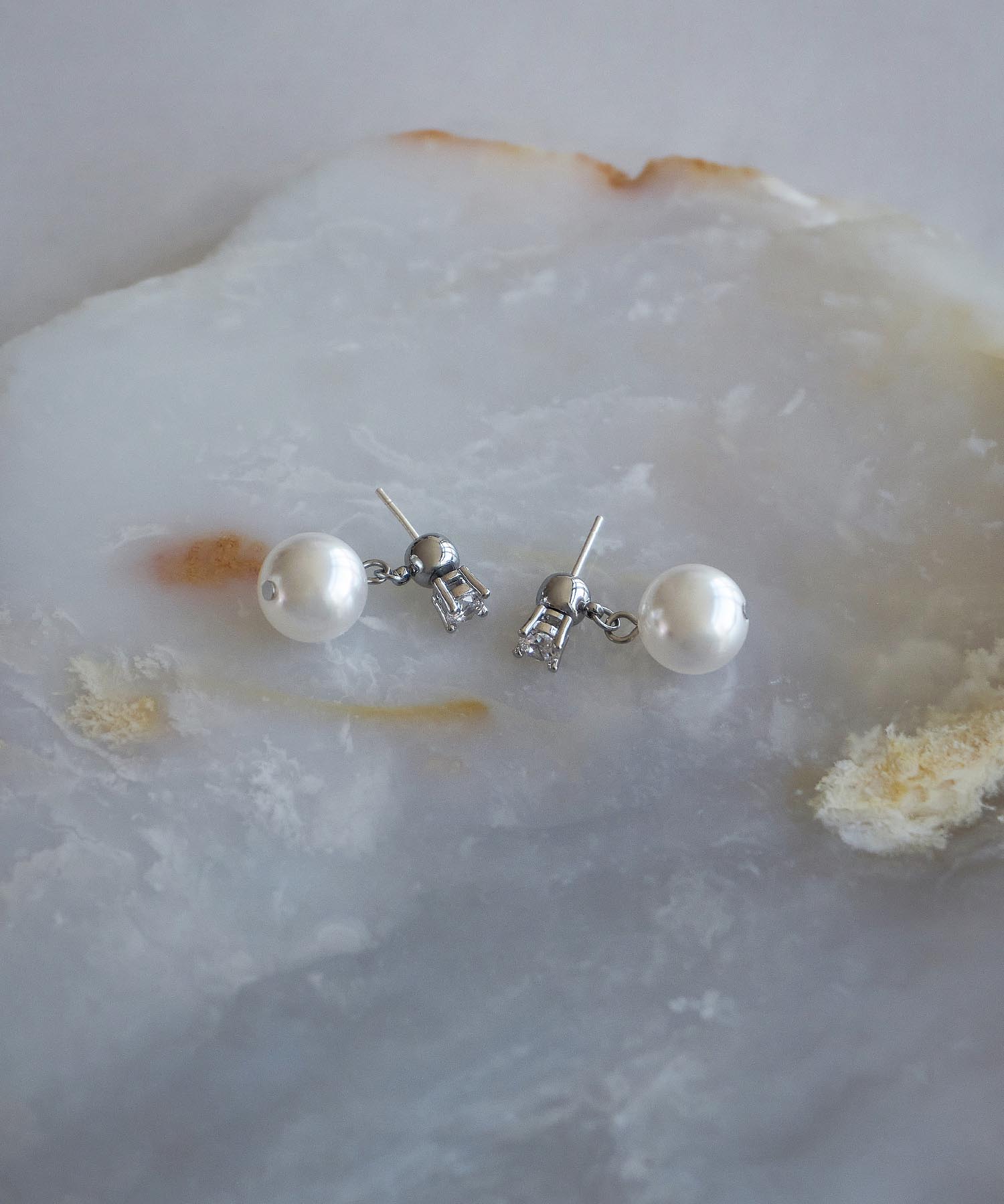 【当日発送】パールビジュードロップパールピアス