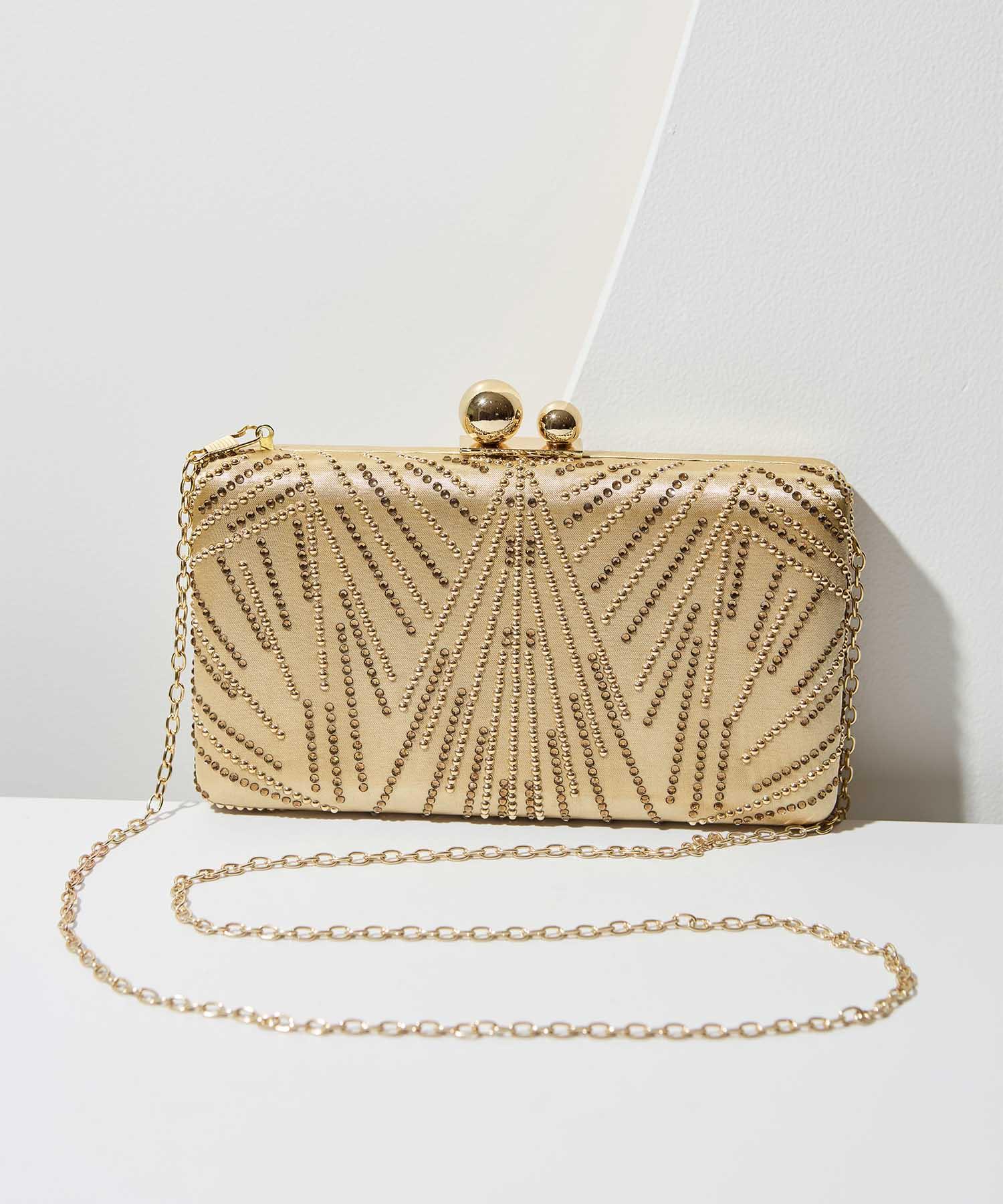 【当日発送】2WAYビジューストーンエレガンスバッグ