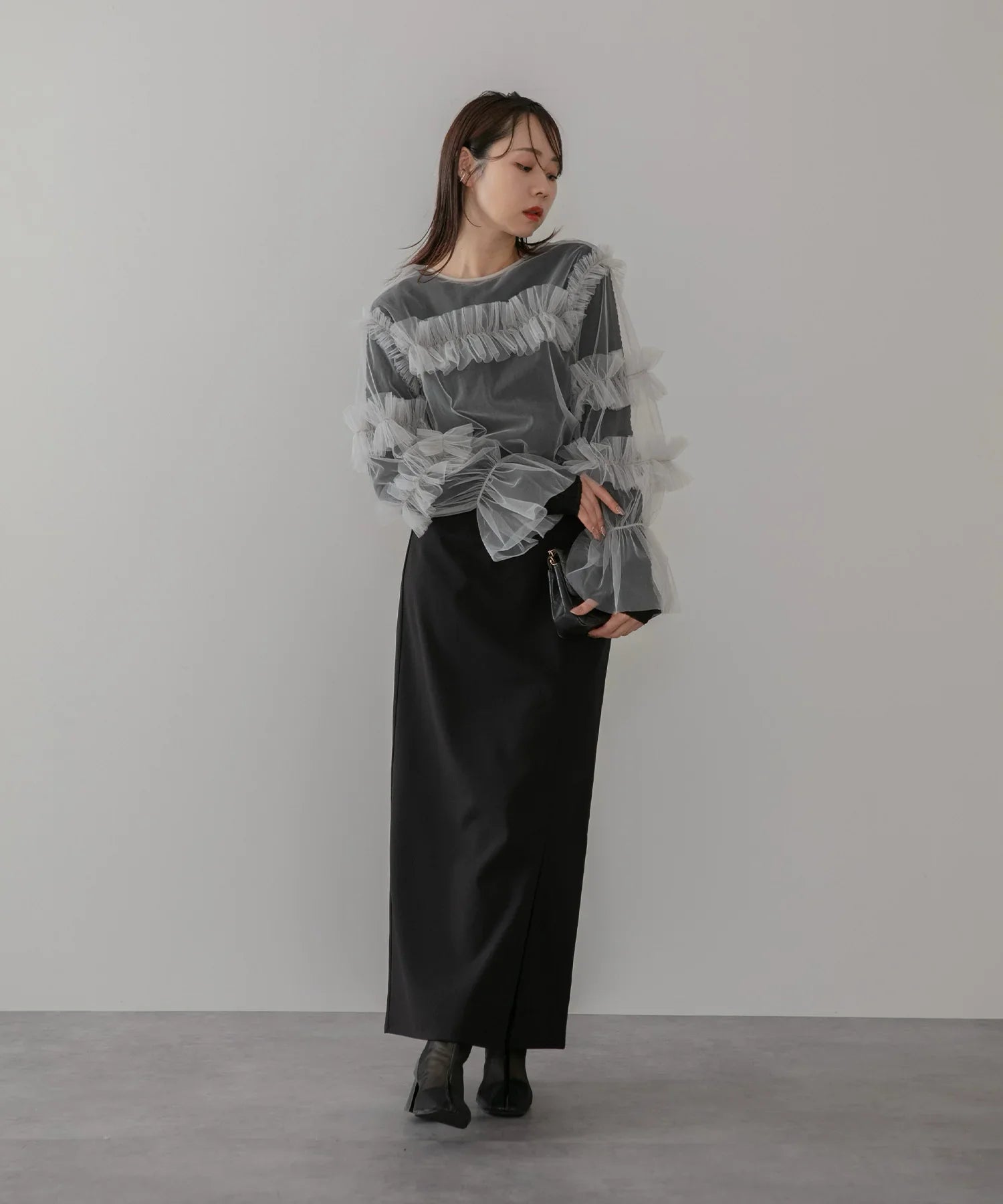 当日発送】チュールフリルトップス結婚式