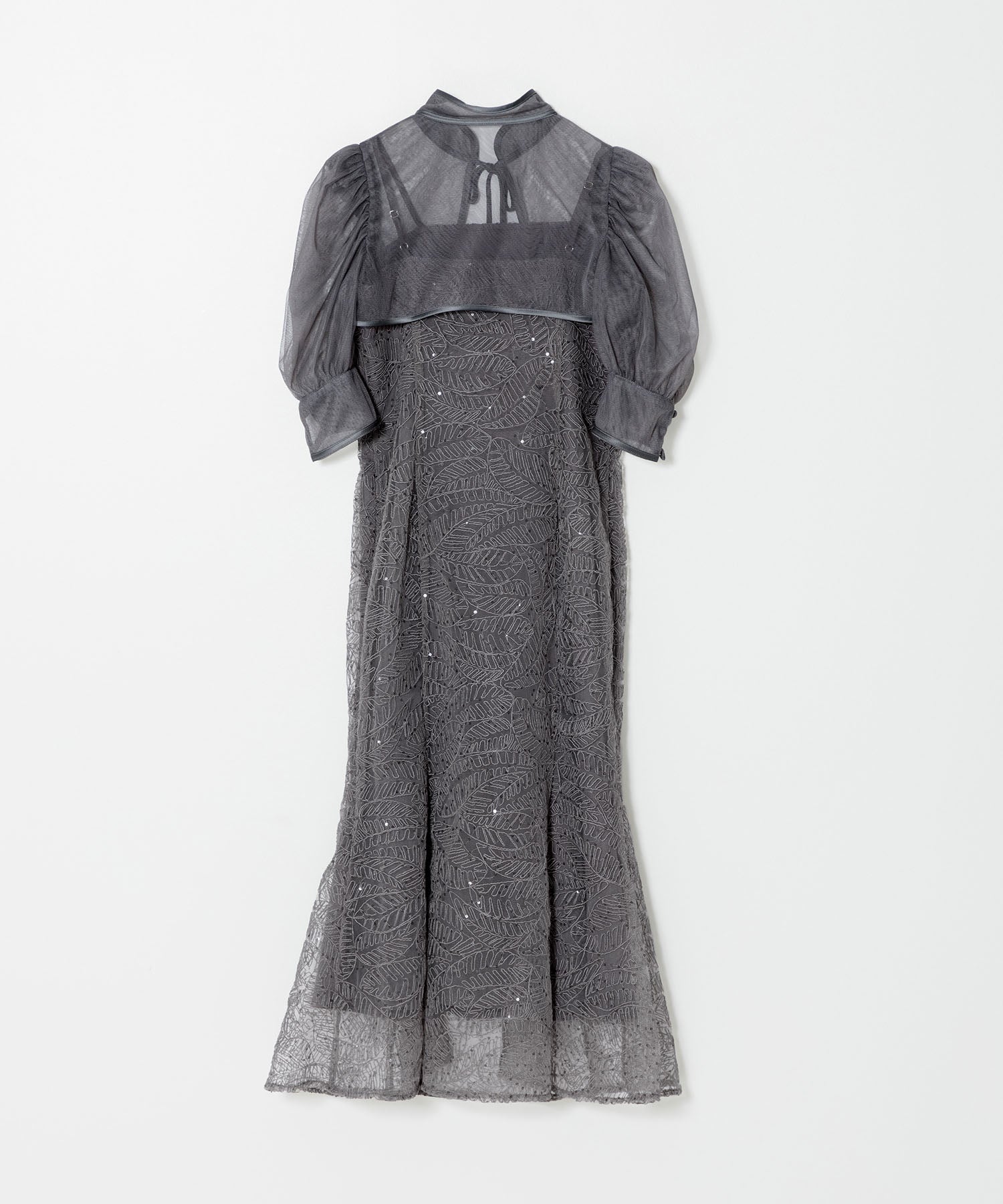 [Some items will be shipped the same day] Sequin Botanical Mermaid Bolero 2WAY Dress