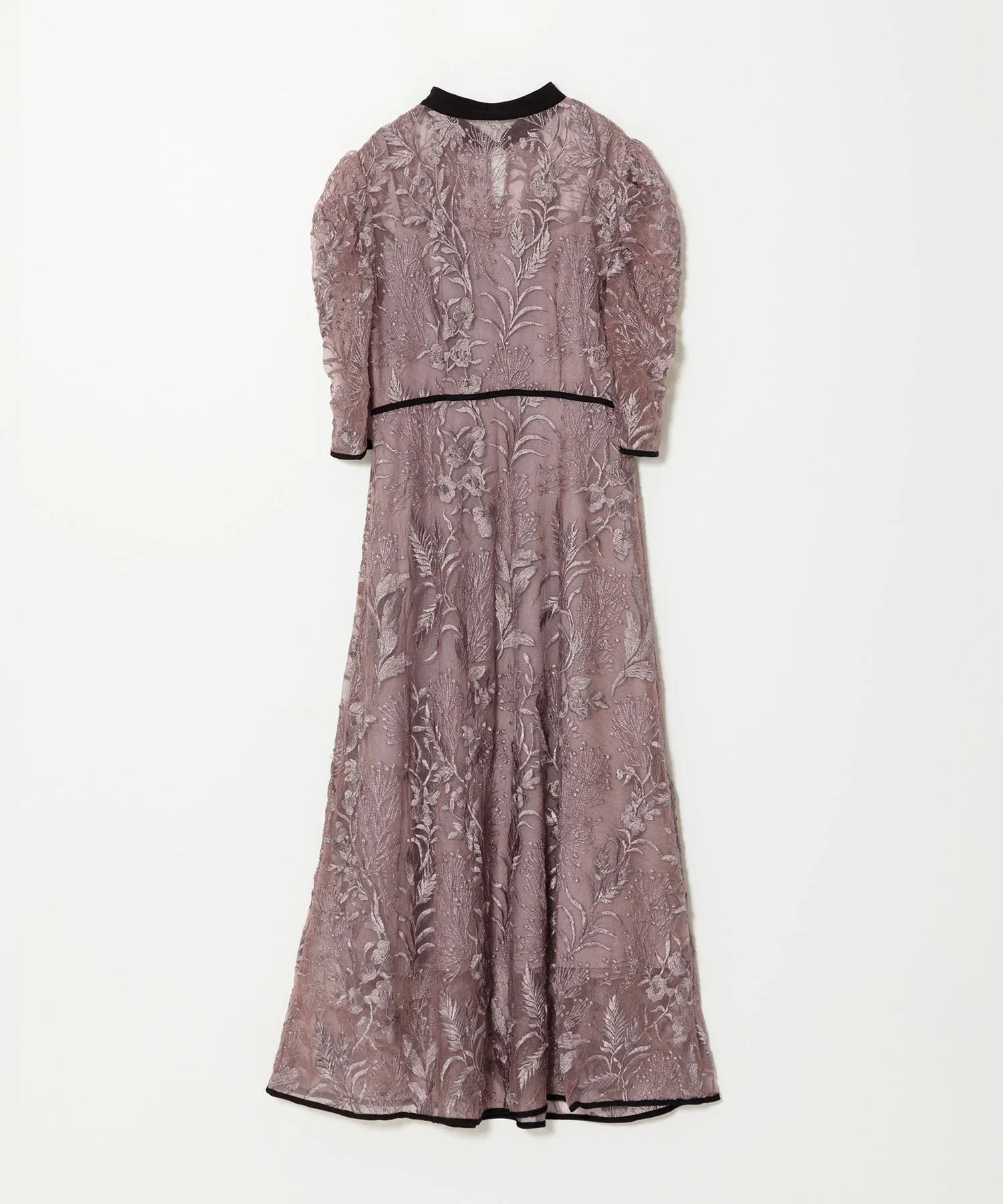 [Some items will be shipped the same day] Floral tulle puff sleeve dress